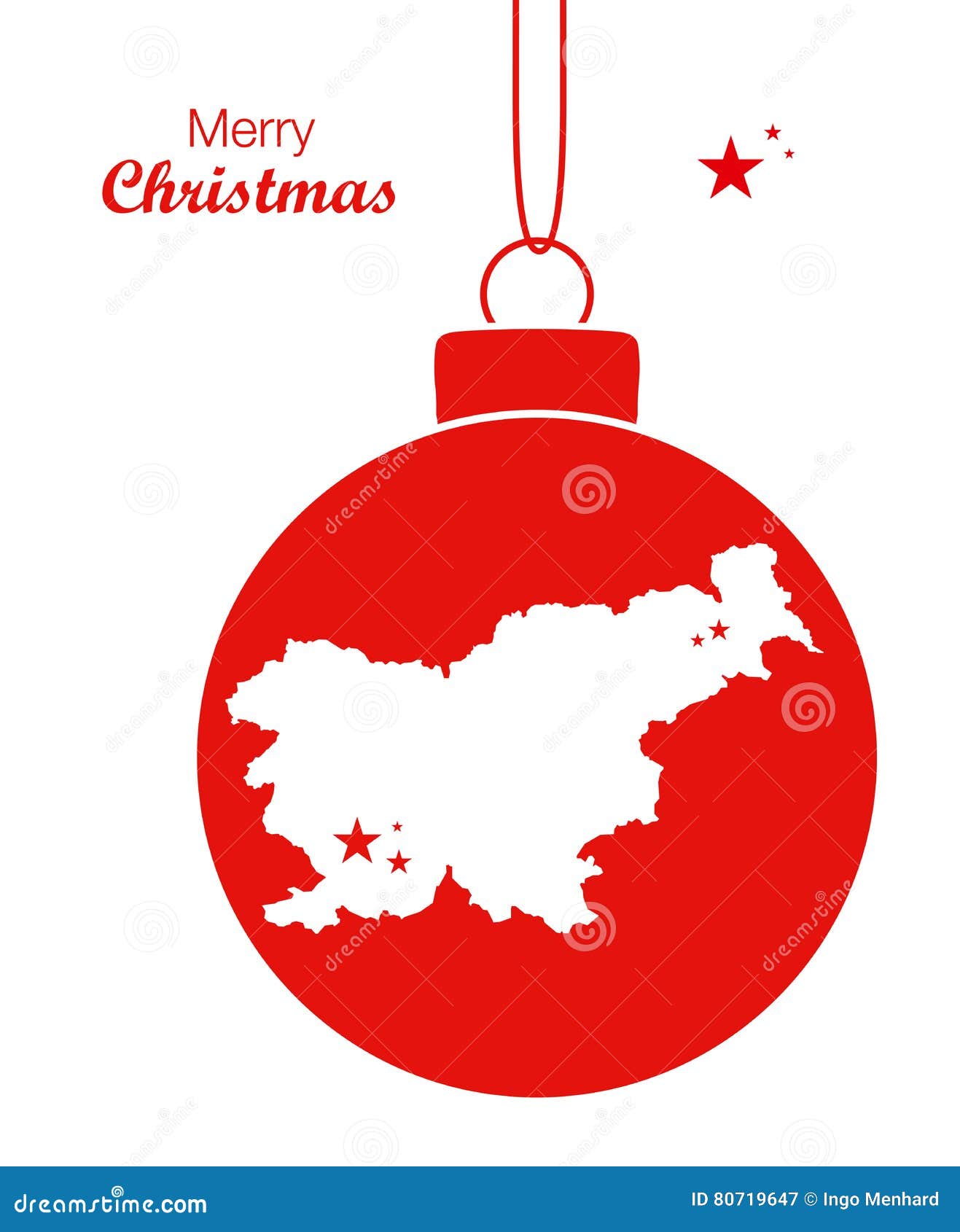 Buon Natale In Sloveno.Mappa Slovenia Di Buon Natale Illustrazione Di Stock Illustrazione Di Grafico Paese 80719647