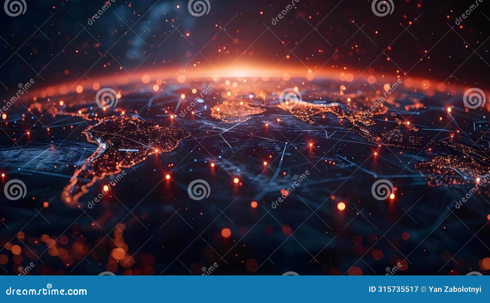 mapping nasa's global digital network for future business collaborations. concept nasa programs,