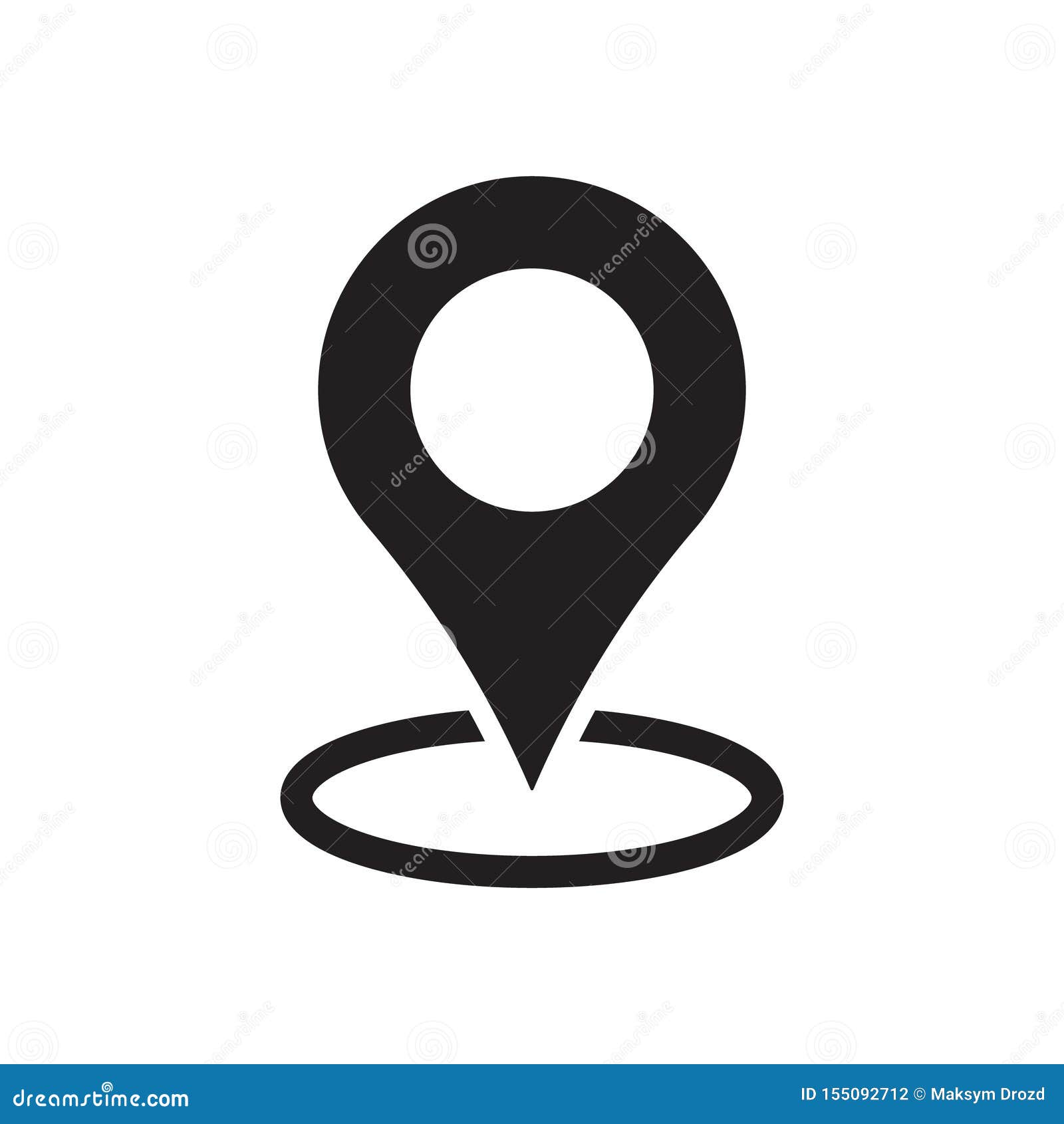 Maps Pin. Location Map Icon Stock Illustration - Illustration of apps ...