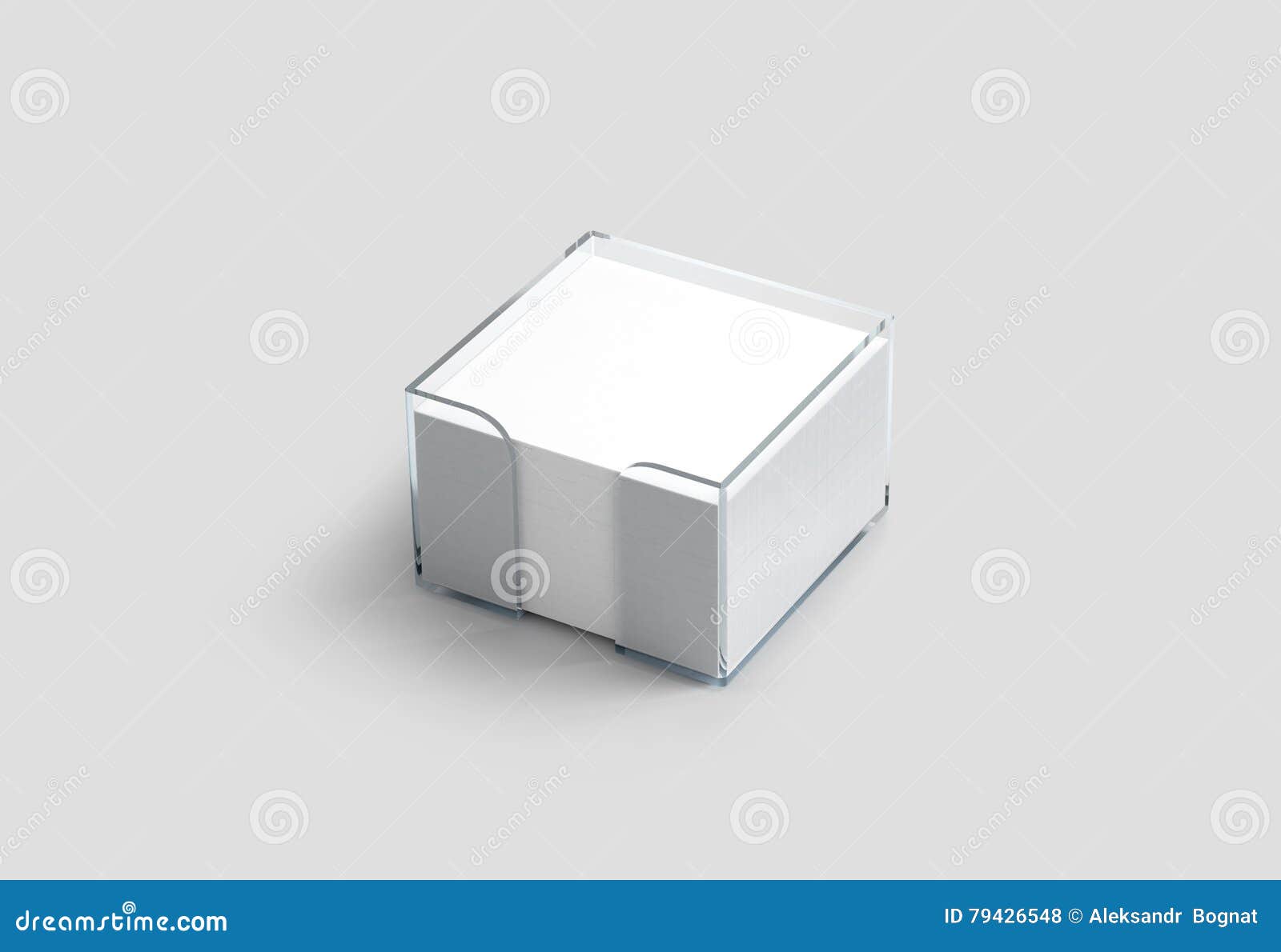 Maquette En Plastique De Support De Note De Cube Blanc Vide En Papier  Illustration Stock - Illustration du cadre, marque: 79426548