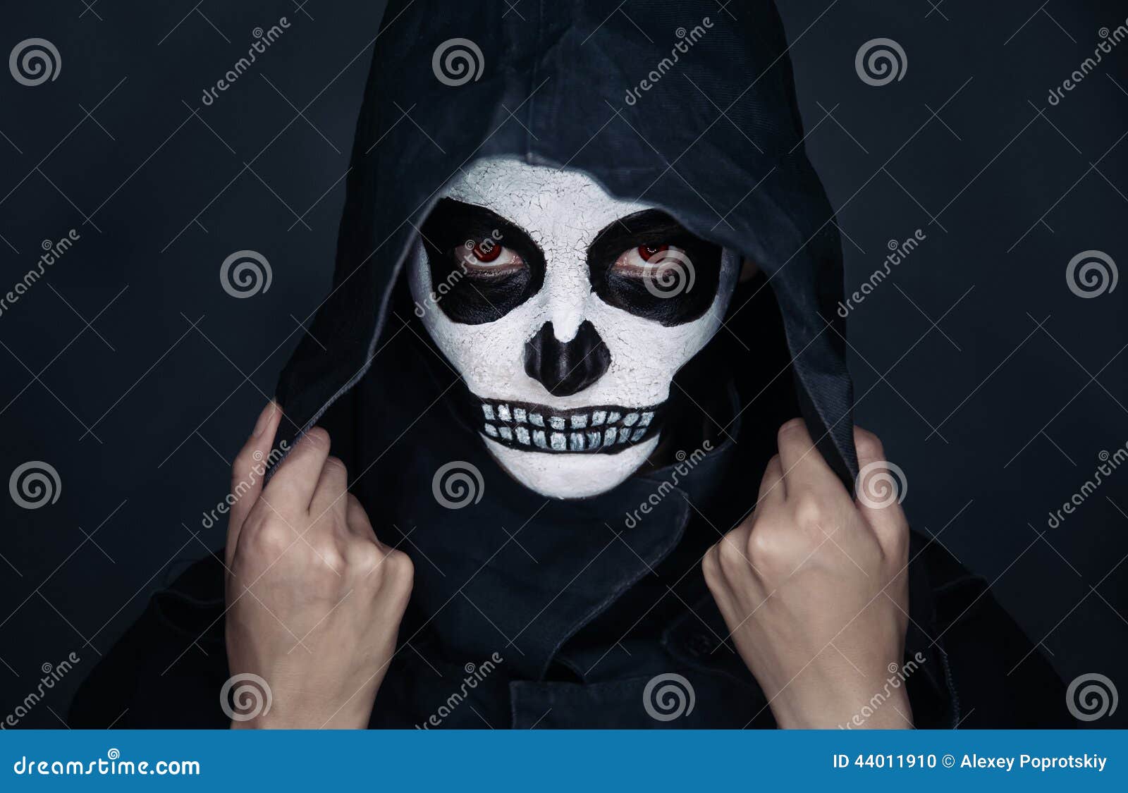 Maquillage de crâne de Halloween