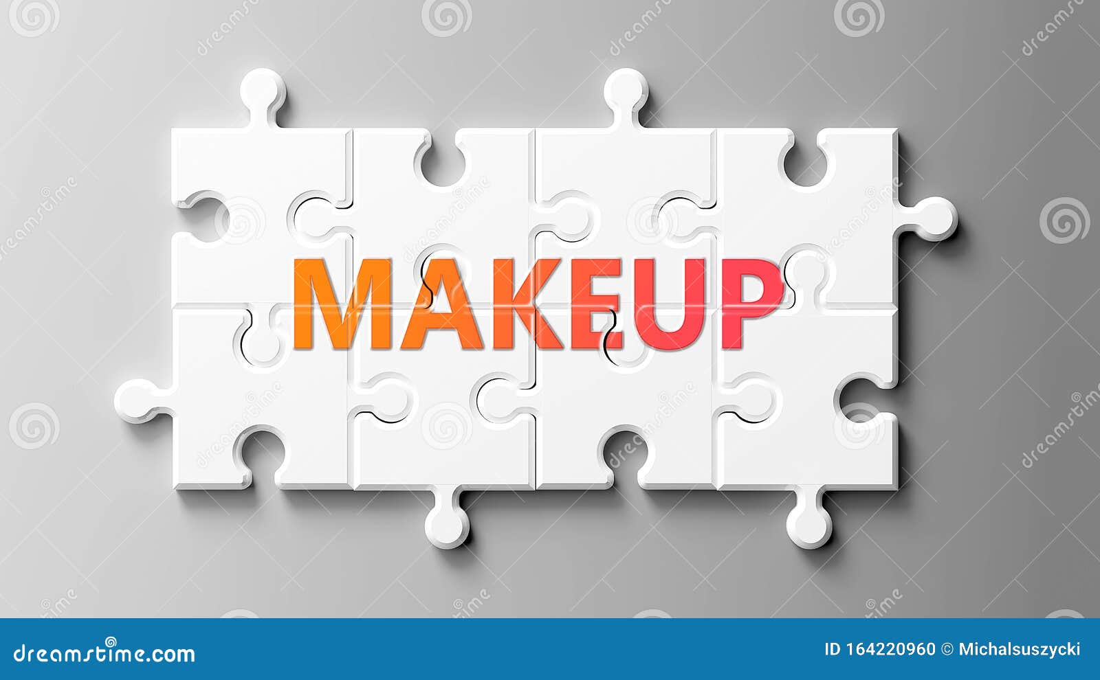 Maquillaje Complejo Como Un Puzzle - Retratado Como Palabra Maquillaje En  Piezas De Rompecabezas Para Mostrar Que El Maquillaje P Stock de  ilustración - Ilustración de extracto, cartel: 164220960