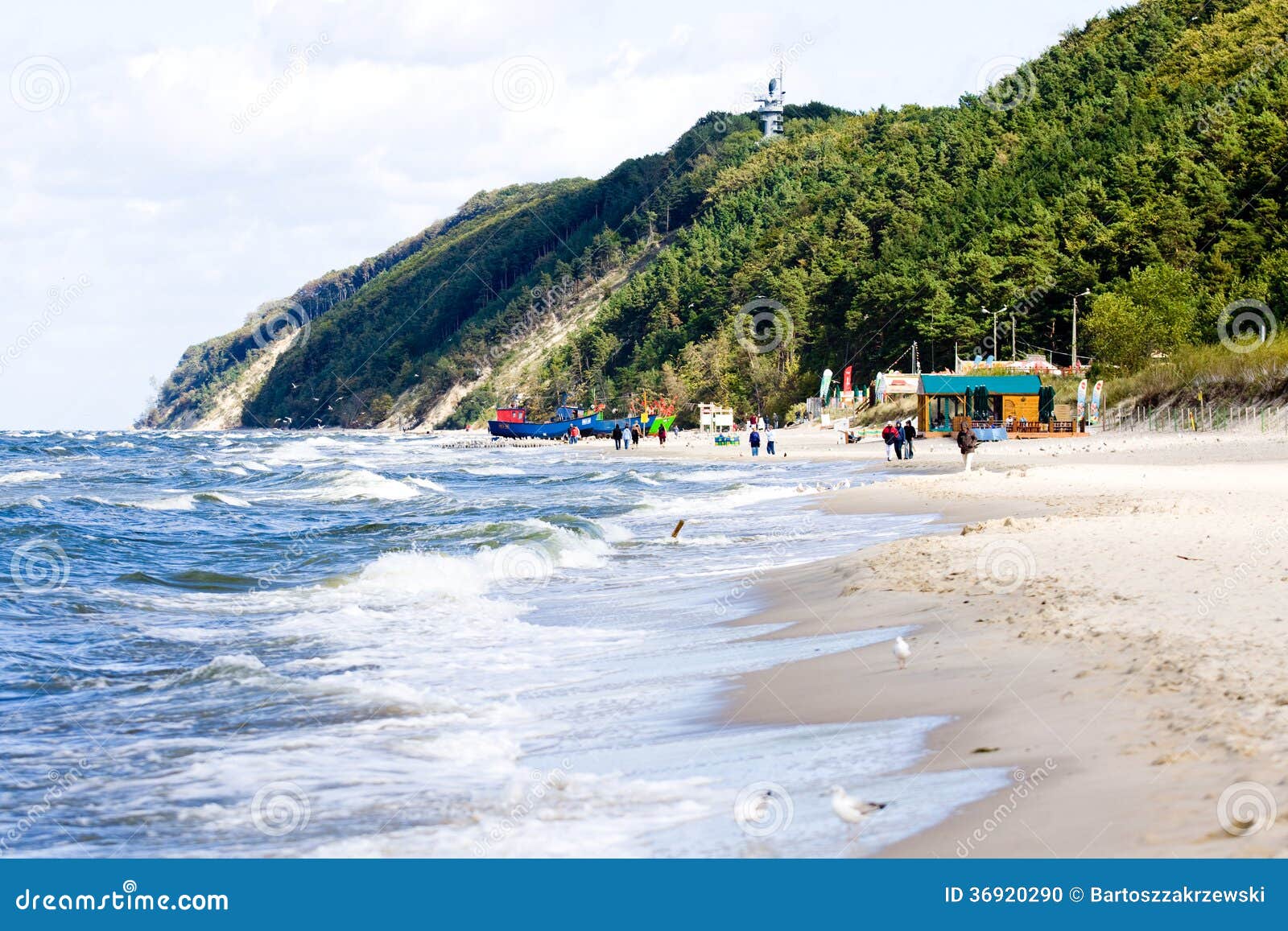 Mar Báltico Polonia Wolin Costa Foto de archivo Imagen de recorrido, escénico 36920290