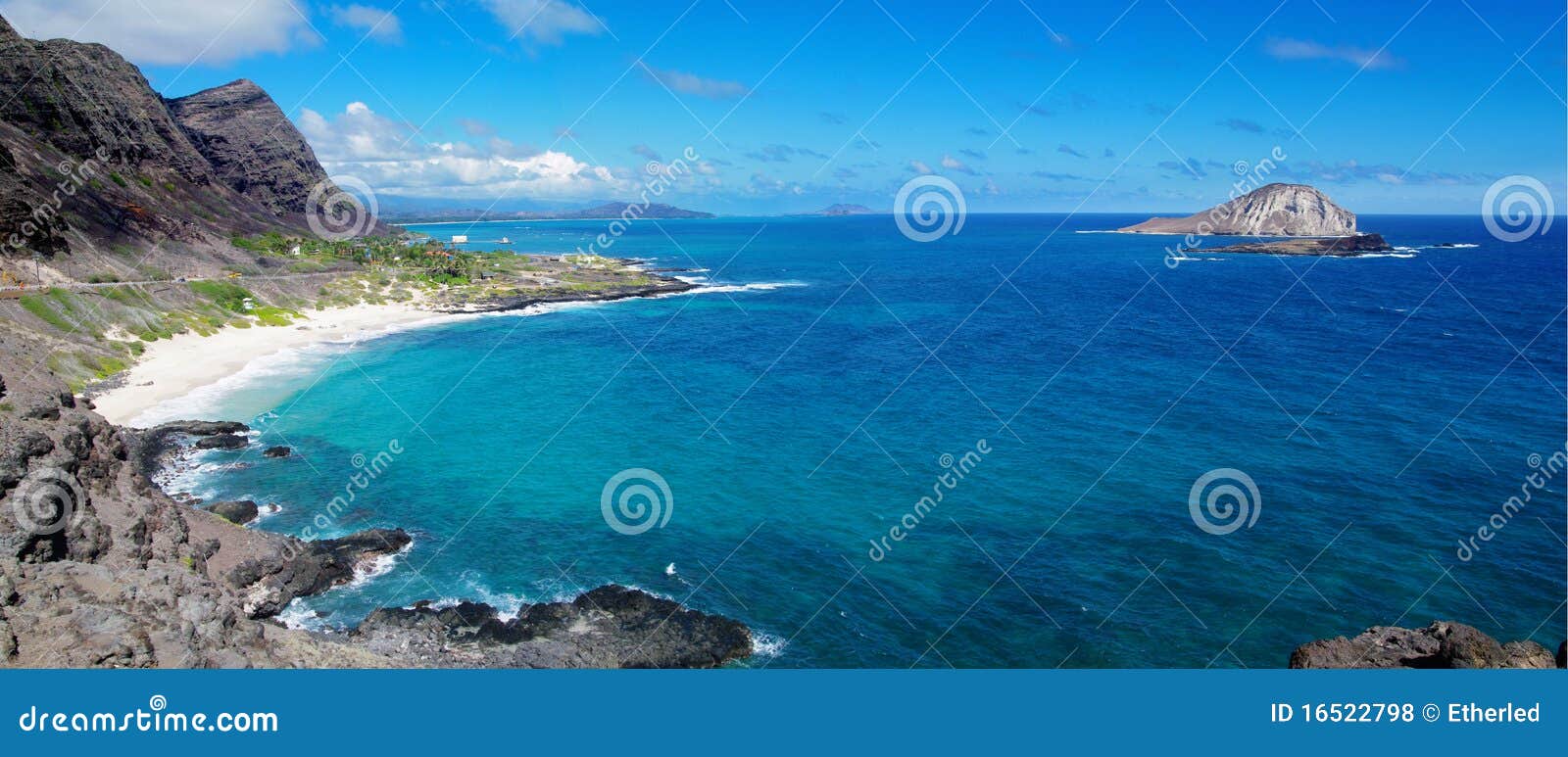 Mar en Hawái foto de archivo. Imagen de costa, paisaje - 16522798, image size:1600x773