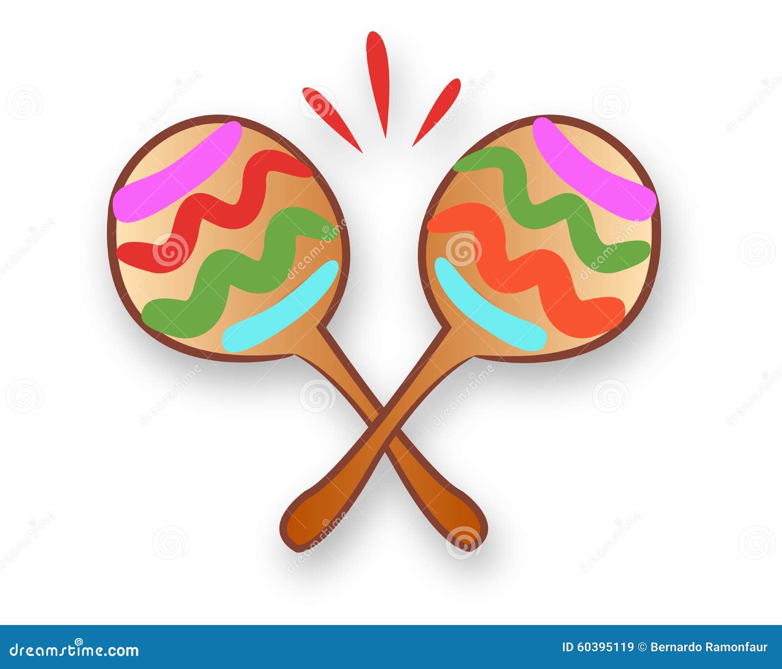 Maracas Tradicionales Mexicanos Ilustración del Vector Ilustración de mano, mexicano 60395119