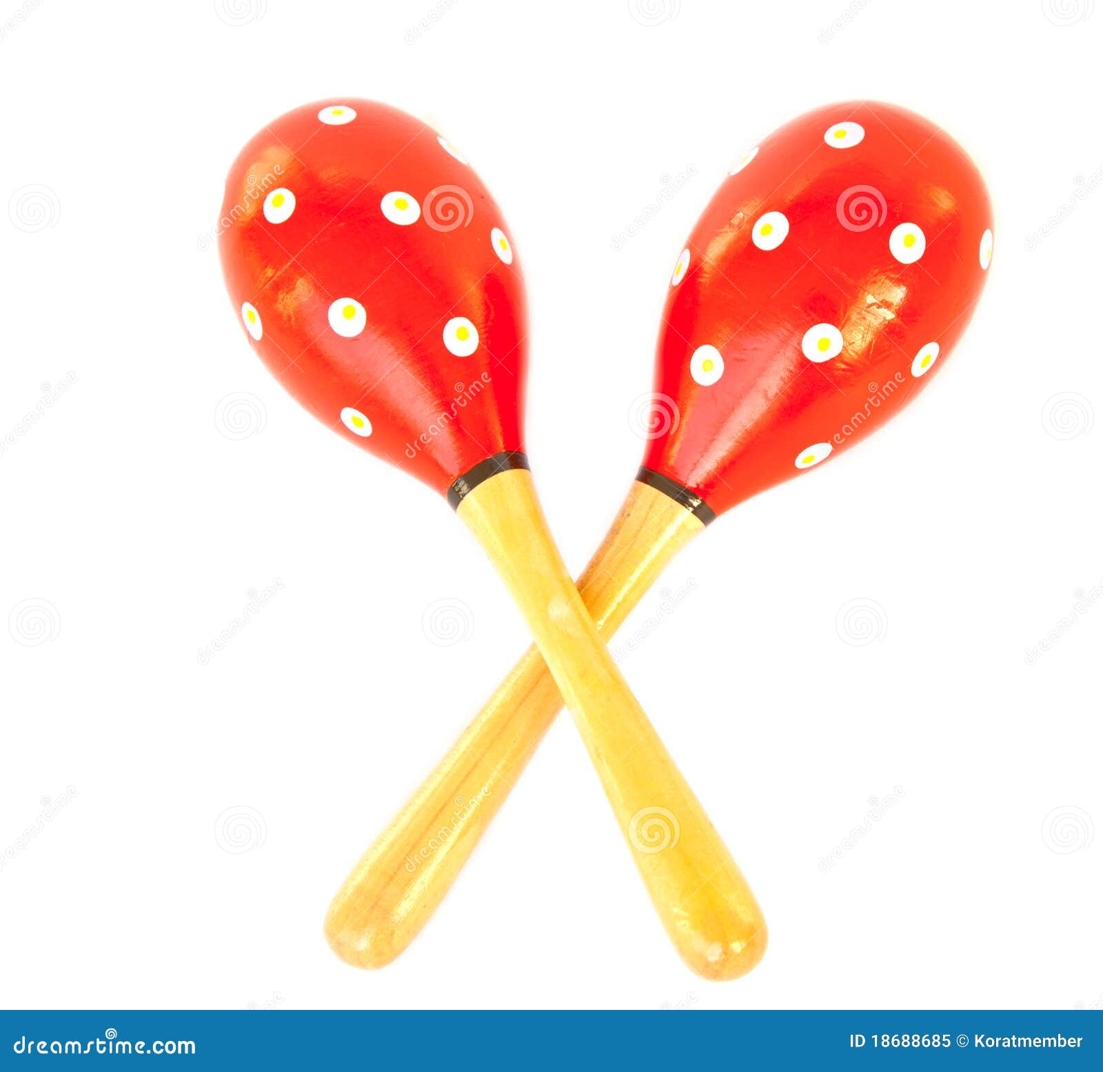 Maracas on white stock image. Image of bossanova, ethnicity 18688685