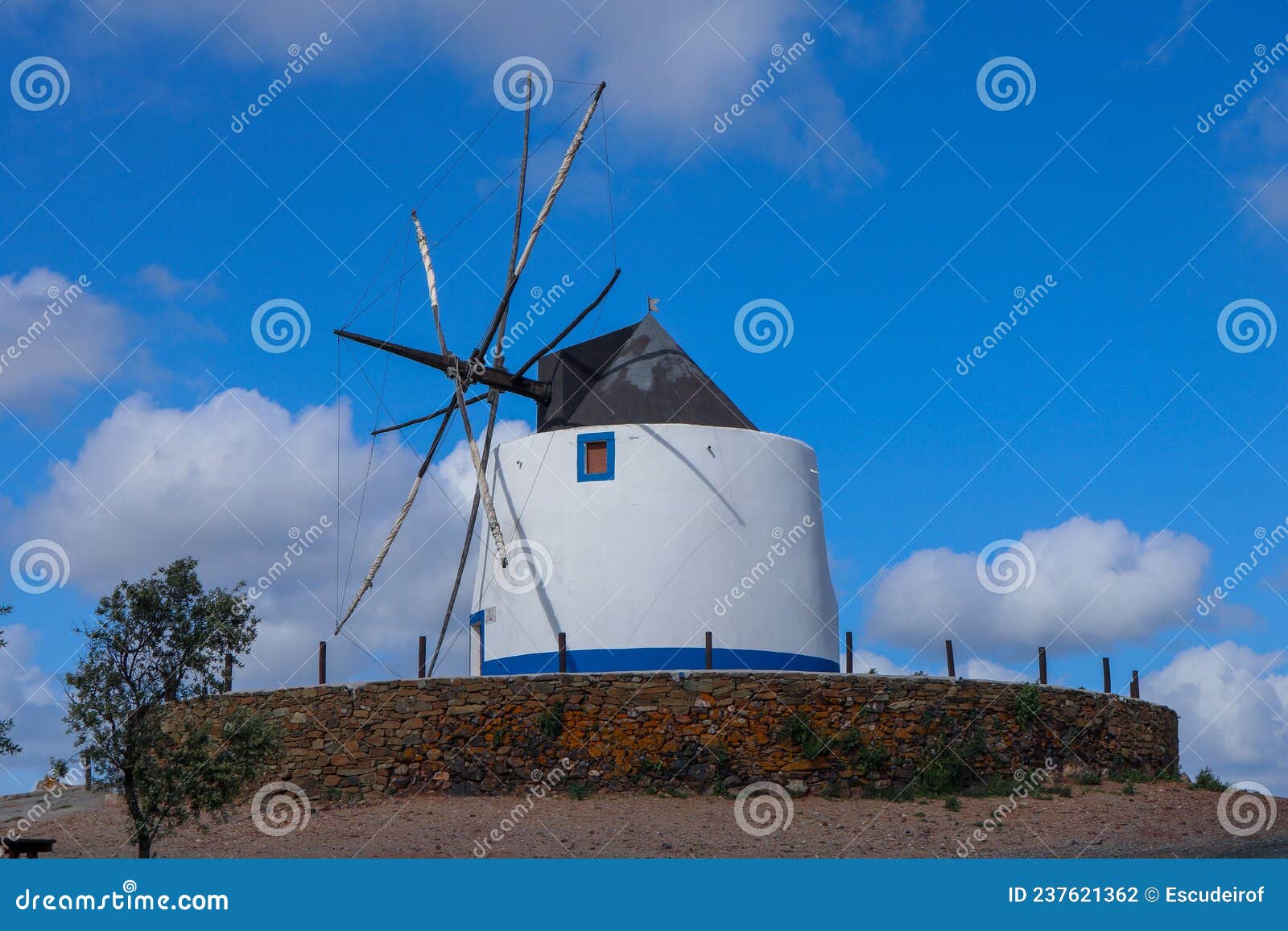 maralhas  windmill, aljustrel, alentejo  portugal.