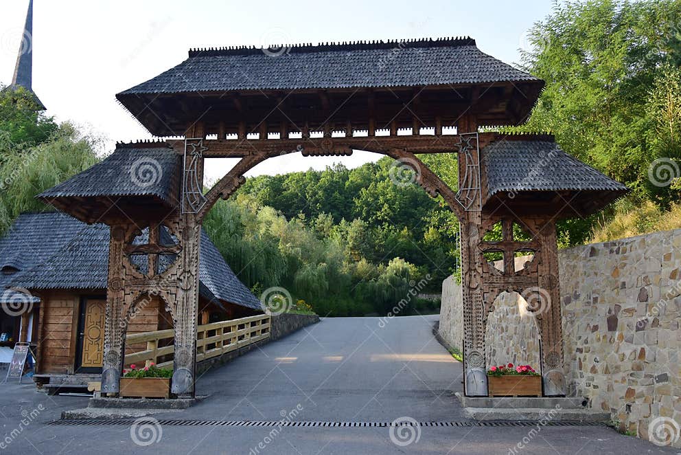 The Maramures Gate Romania 4 Editorial Photography - Image of wood ...