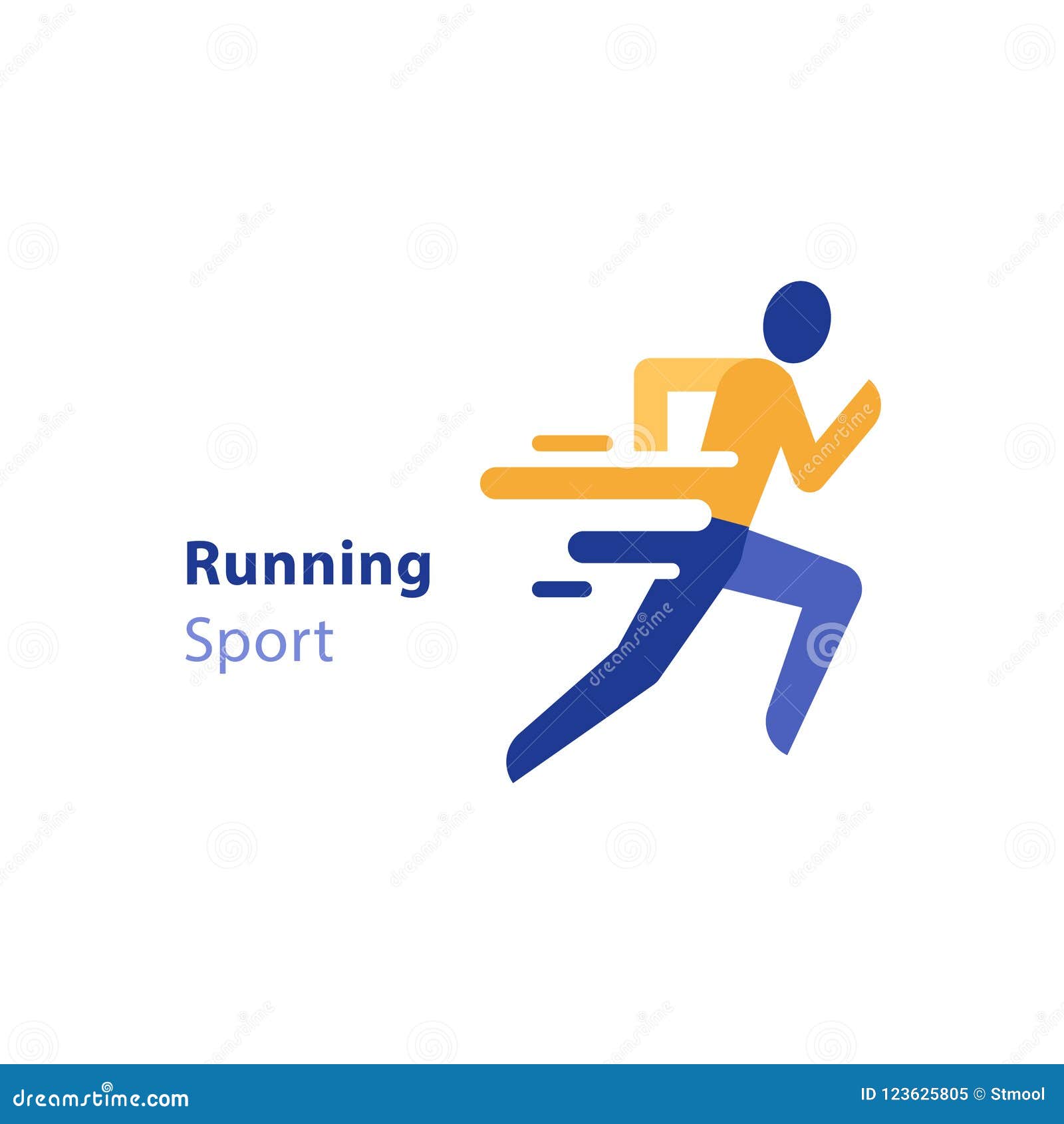 Marathon Event, Running Activity, Abstract Runner, Triathlon, Vector ...