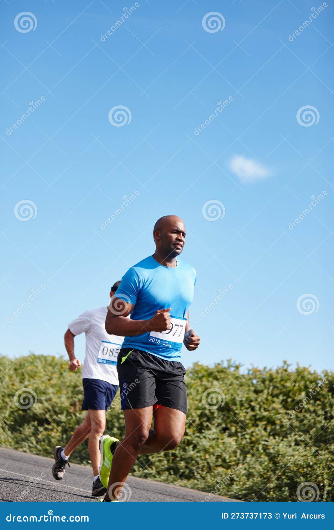 The Marathon Mindset Anything is Possible. a Young Man Running a Marathon. Stock Image Image