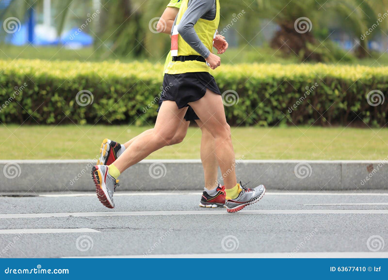 Marathon Runners Running on City Road Stock Photo - Image of challenge ...