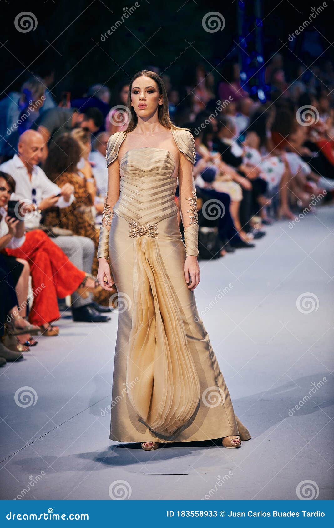 Marbella fashion show editorial stock photo. Image of attention - 183558933