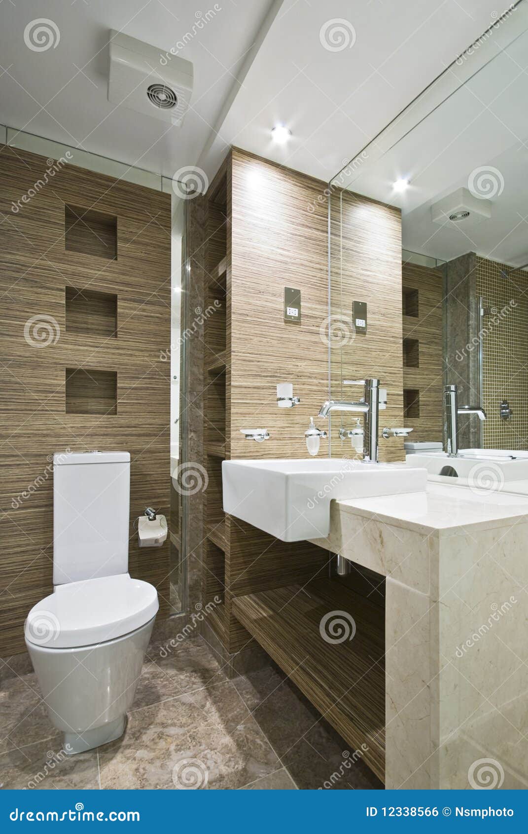 Marble Bathroom with Mosaic Tiles Stock Photo Image of house, mosaic