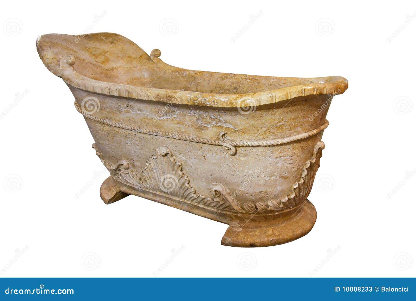 Marble bathtub stock image. Image of bath, retro, isolated 10008233