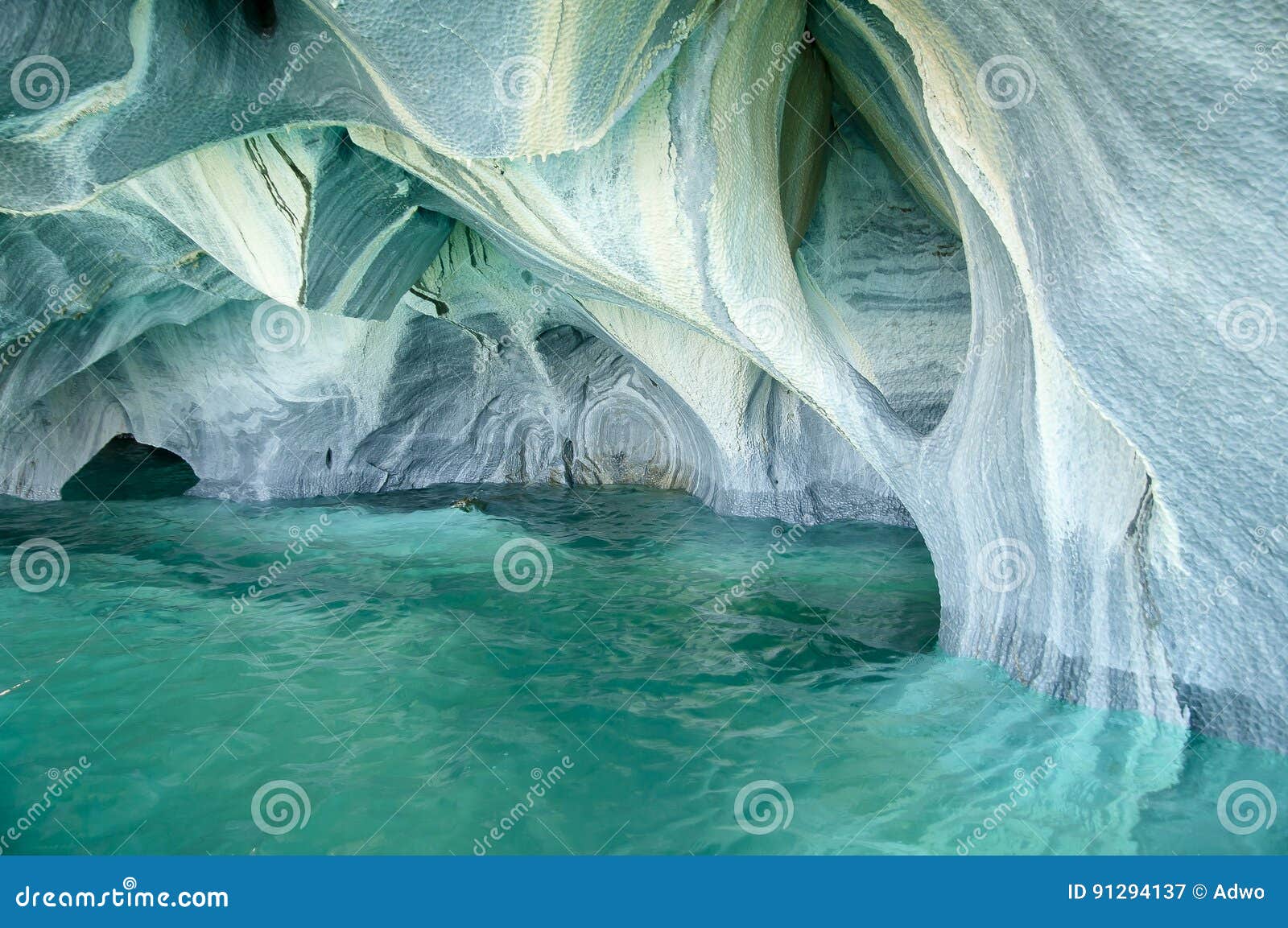 marble caves - carrera lake - chile