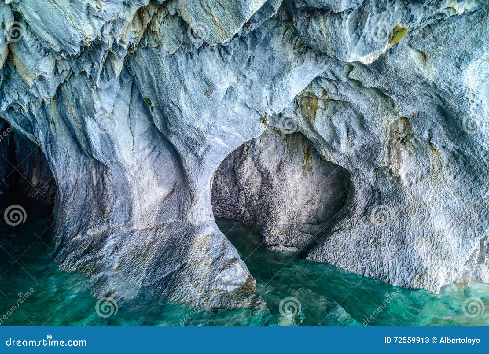 marble caves of lake general carrera (chile)