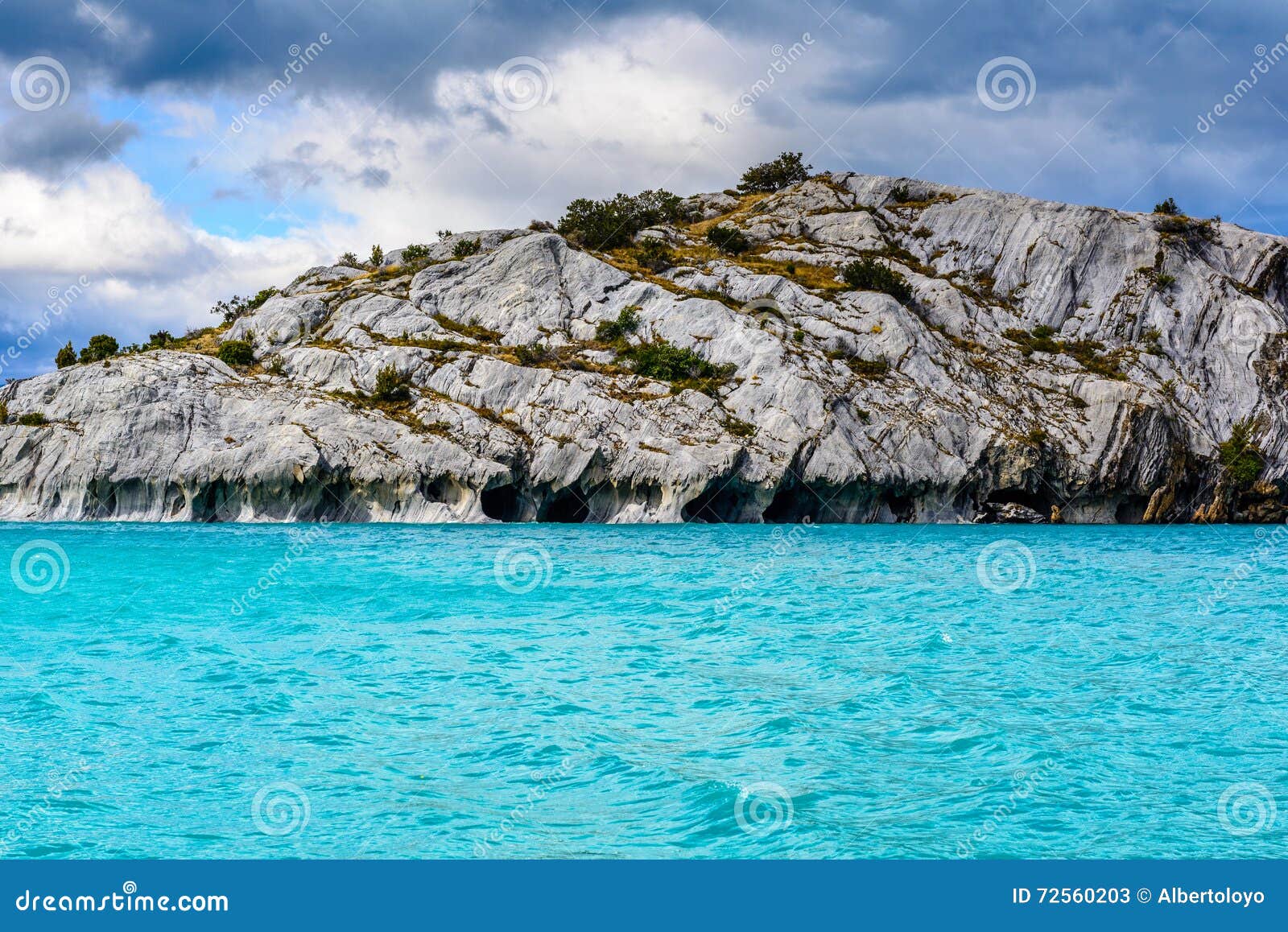 marble caves of lake general carrera (chile)