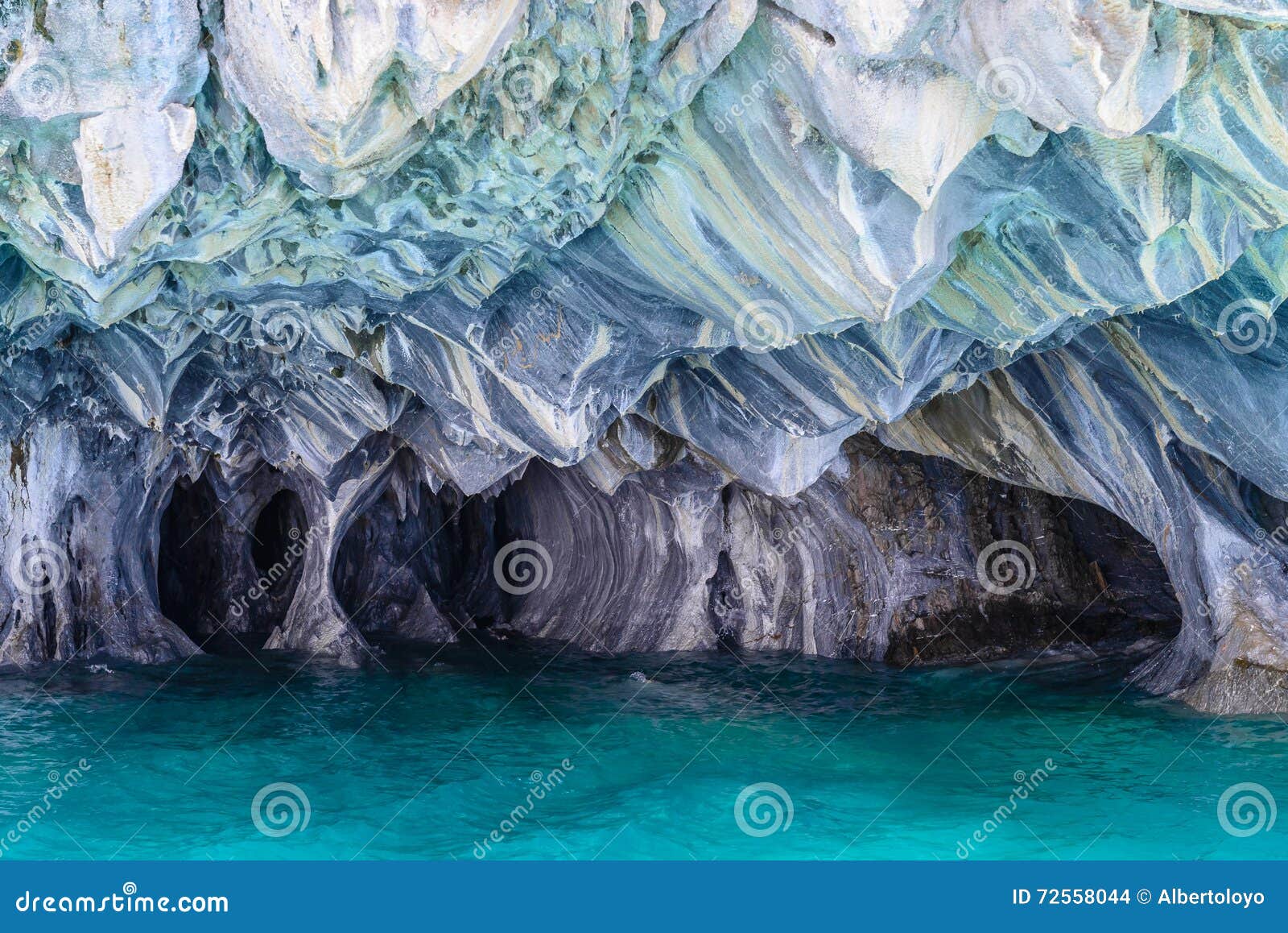 marble caves of lake general carrera (chile)