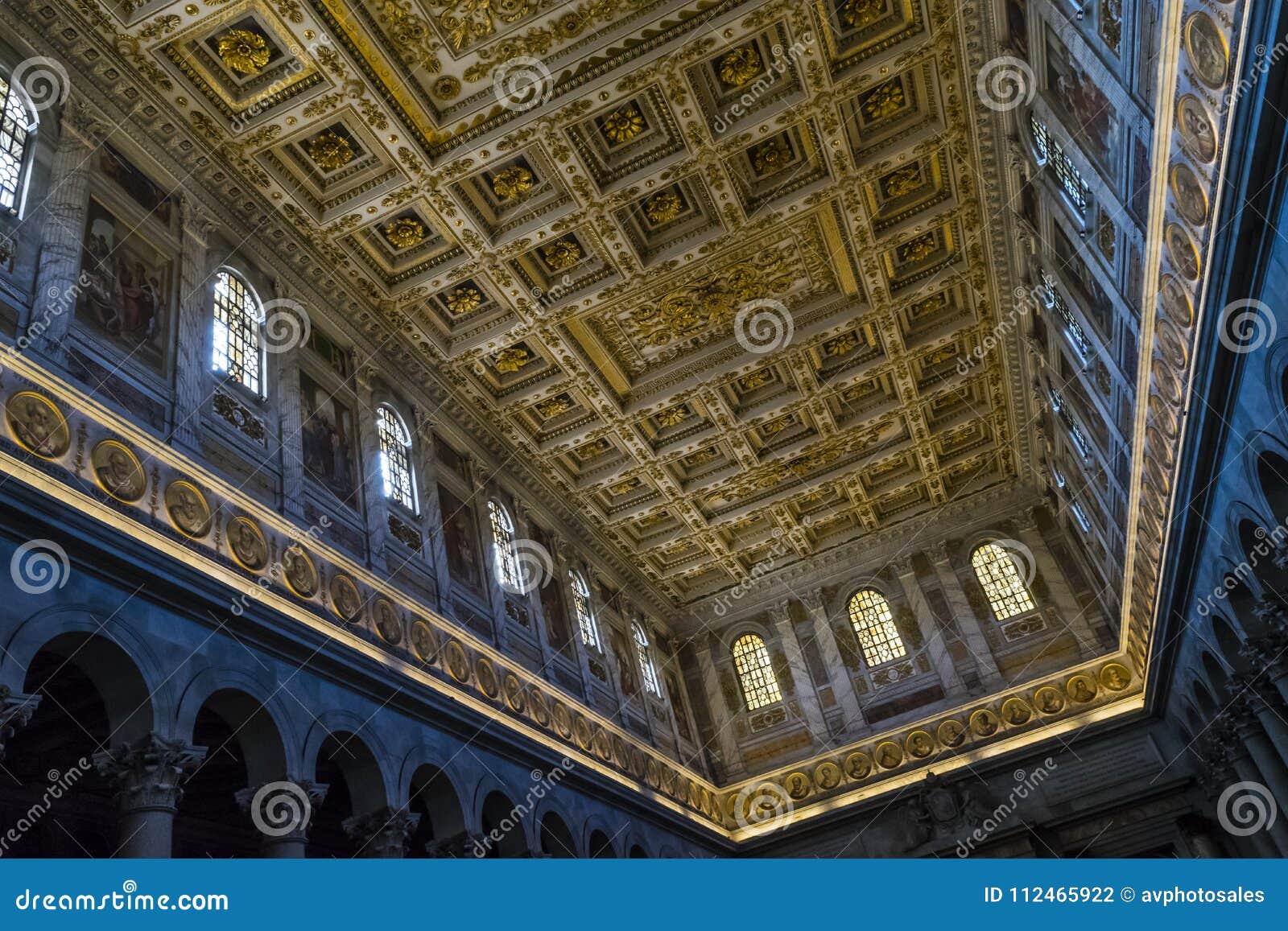 St Paul S Cathedral Interior In Rome Stock Photo Image