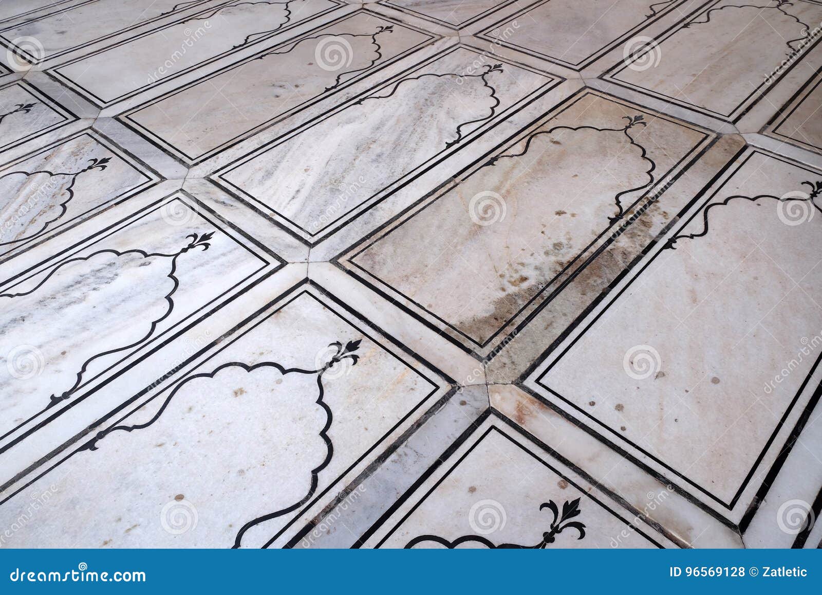 Marble Floor In Jama Masjid Mosque Stock Photo Image Of Great