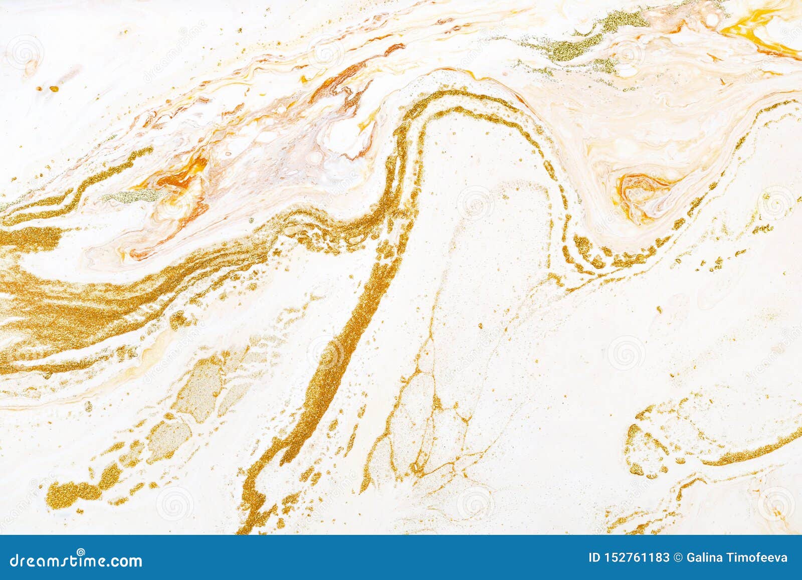 Marble Golden Orange And White Raster Texture Mineral Stone Macro