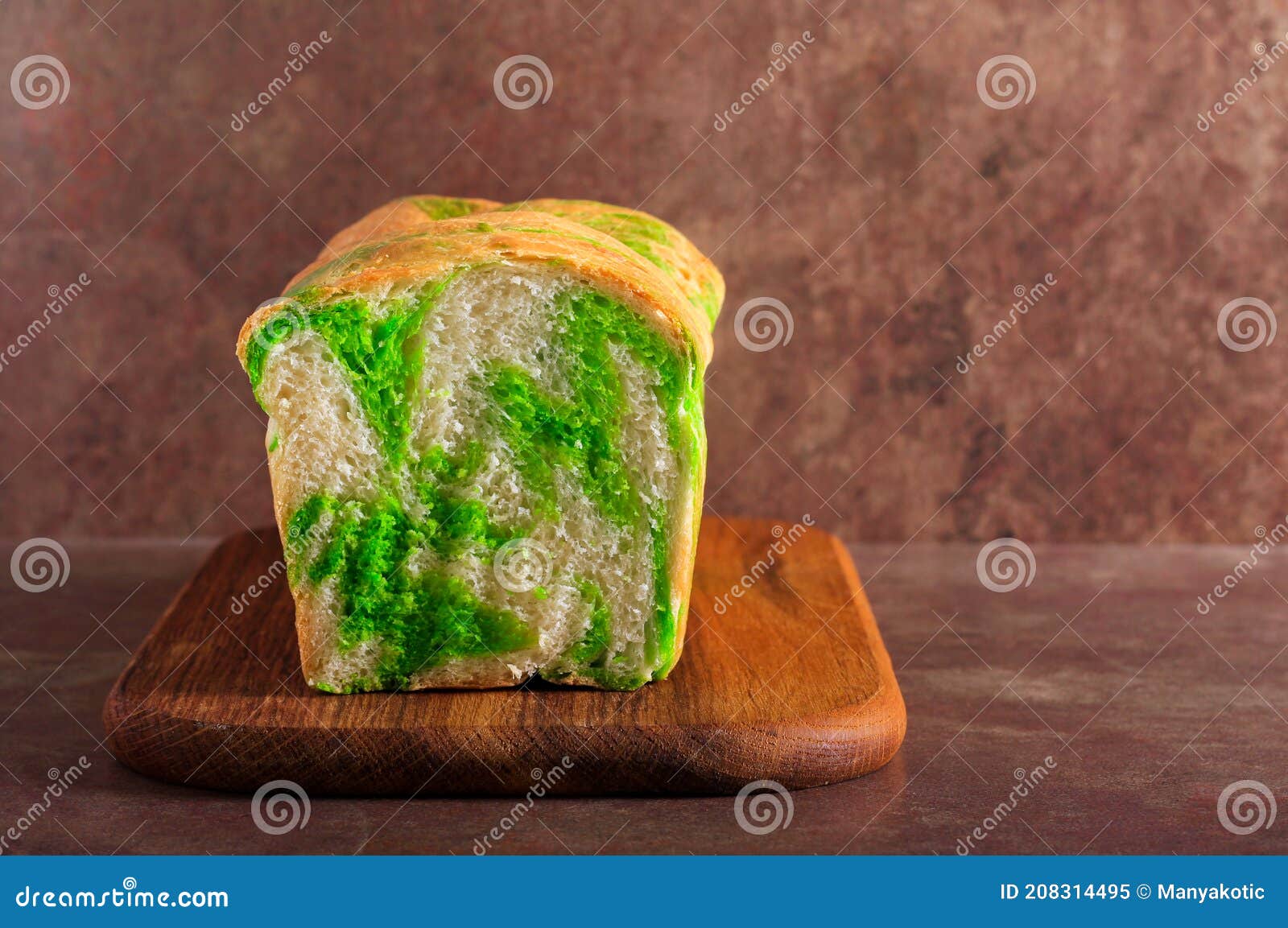 Marble Green Matcha Tea Bread Stock Image Image of breakfast, treat