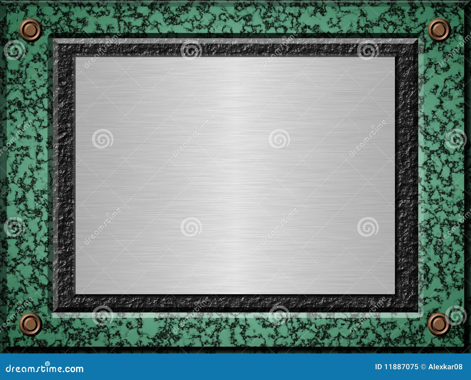 Marble metal plate stock illustration. Illustration of reflection