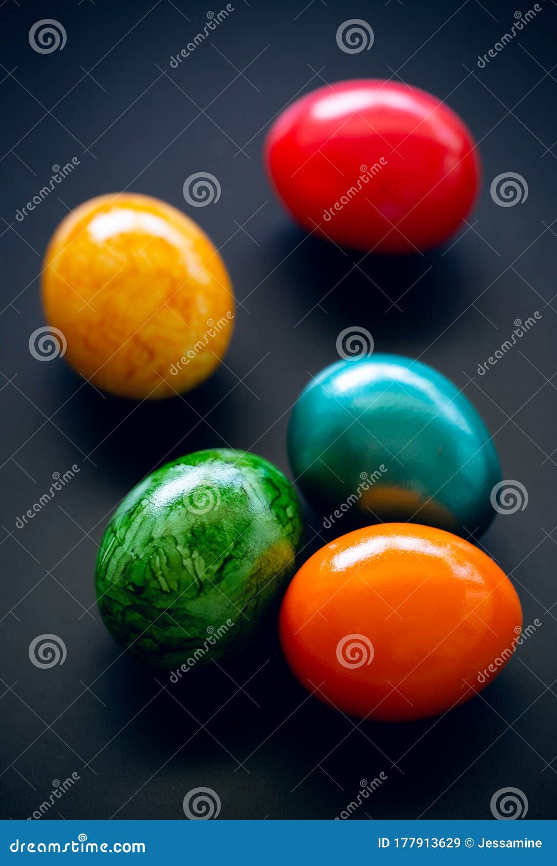 Marble painted easter eggs stock image. Image of space 177913629