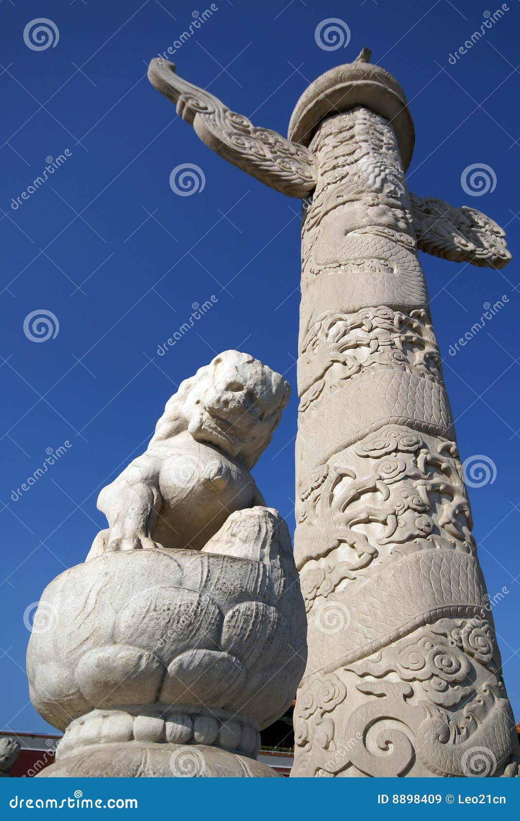 The marble pillar of china stock image. Image of details 8898409