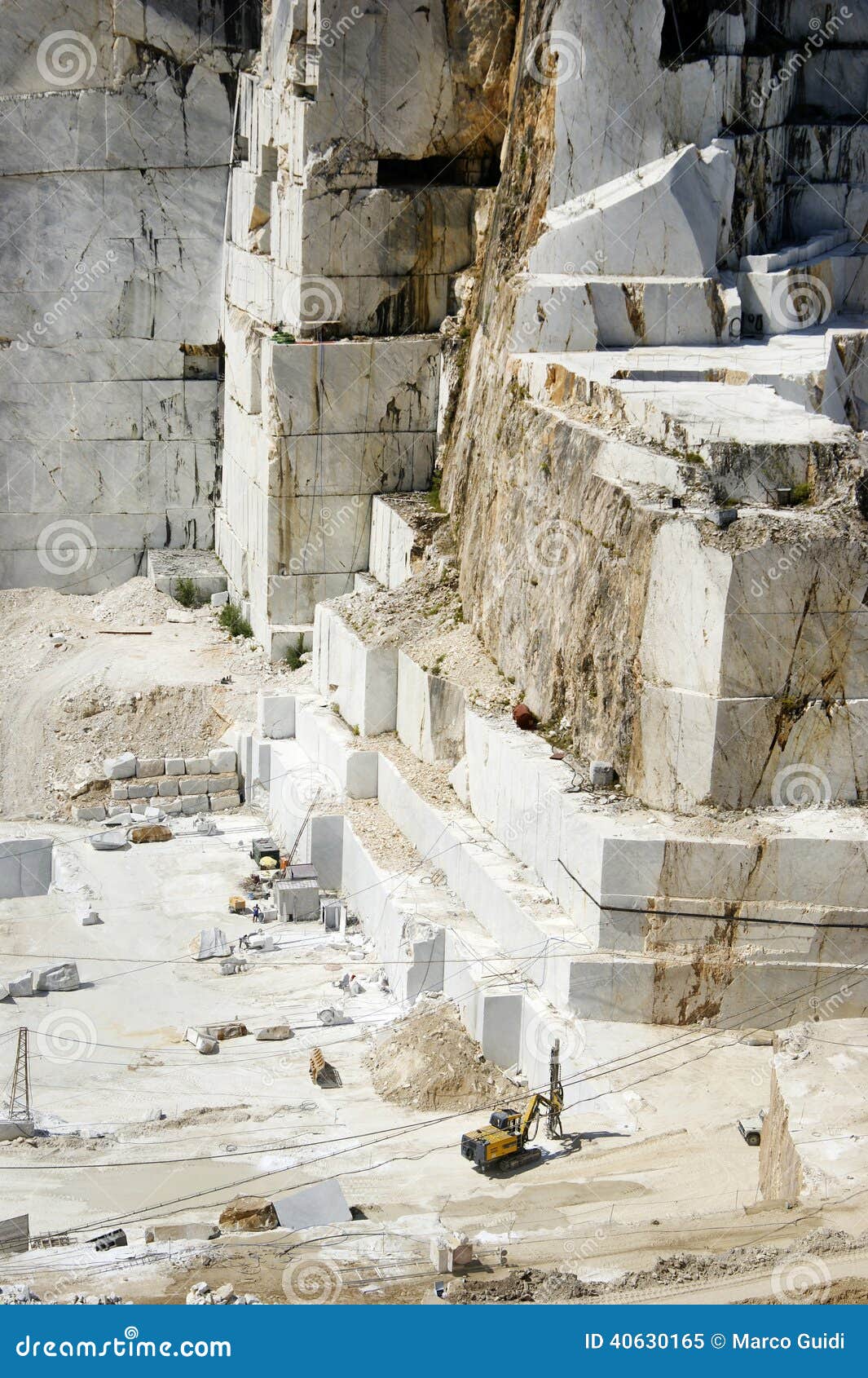 Marble Quarry in Carrara White Italy Stock Image Image of italian