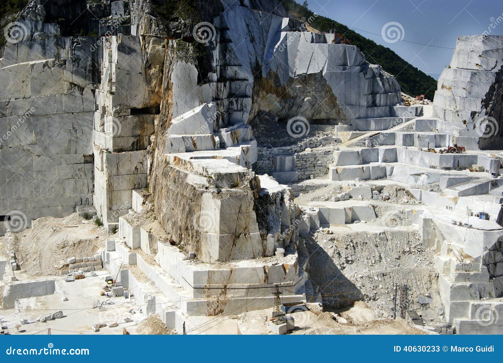 Marble Quarry in Carrara White Italy Stock Image Image of invasive