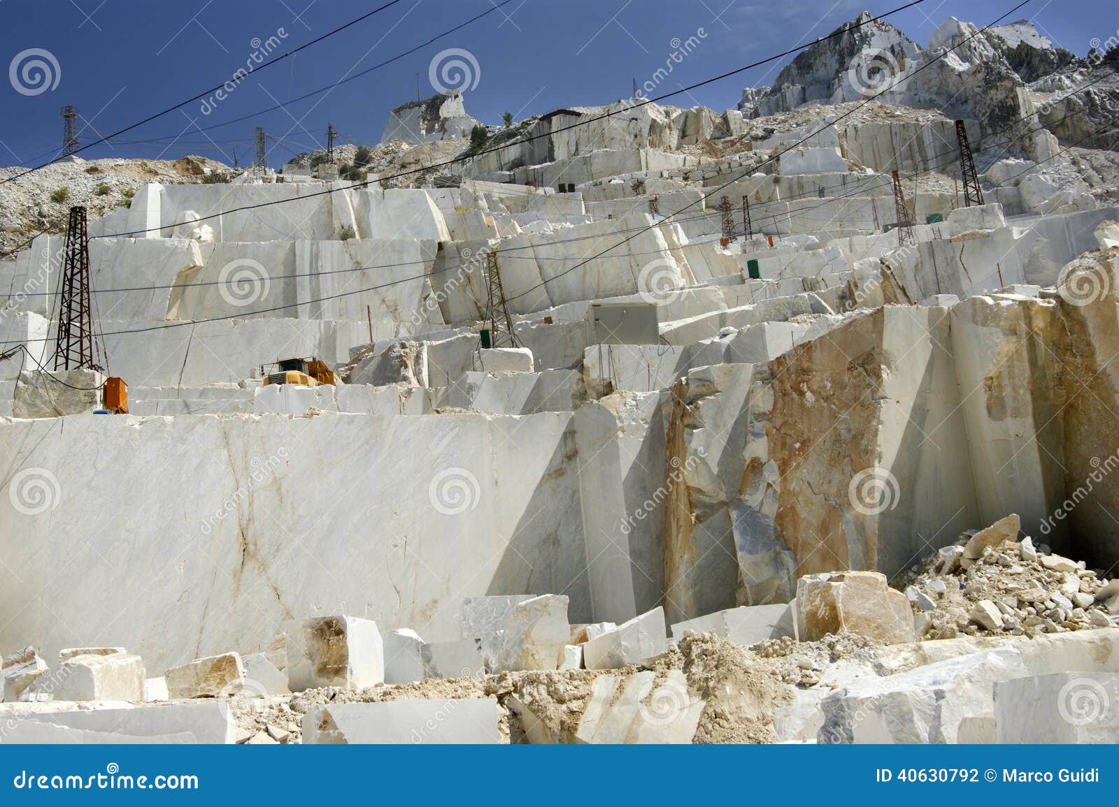 Marble Quarry in Carrara White Italy Stock Photo Image of italian