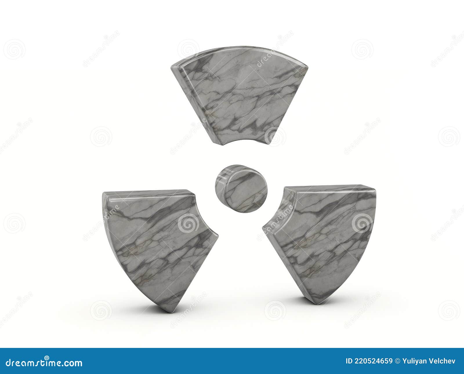 Marble radiation symbol stock illustration. Illustration of natural