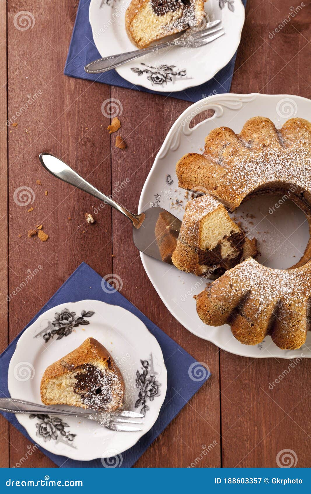 Marble ring cake stock image. Image of cake, marble 188603357