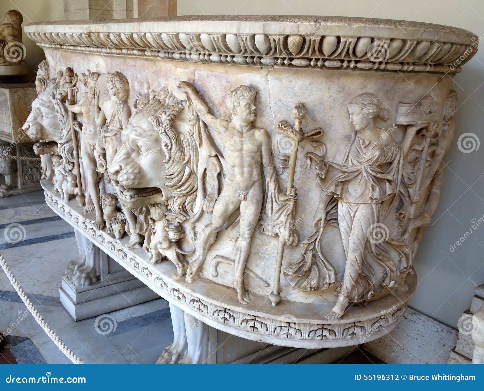 Marble Sarcophagus, Vatican Museum Editorial Photography Image of