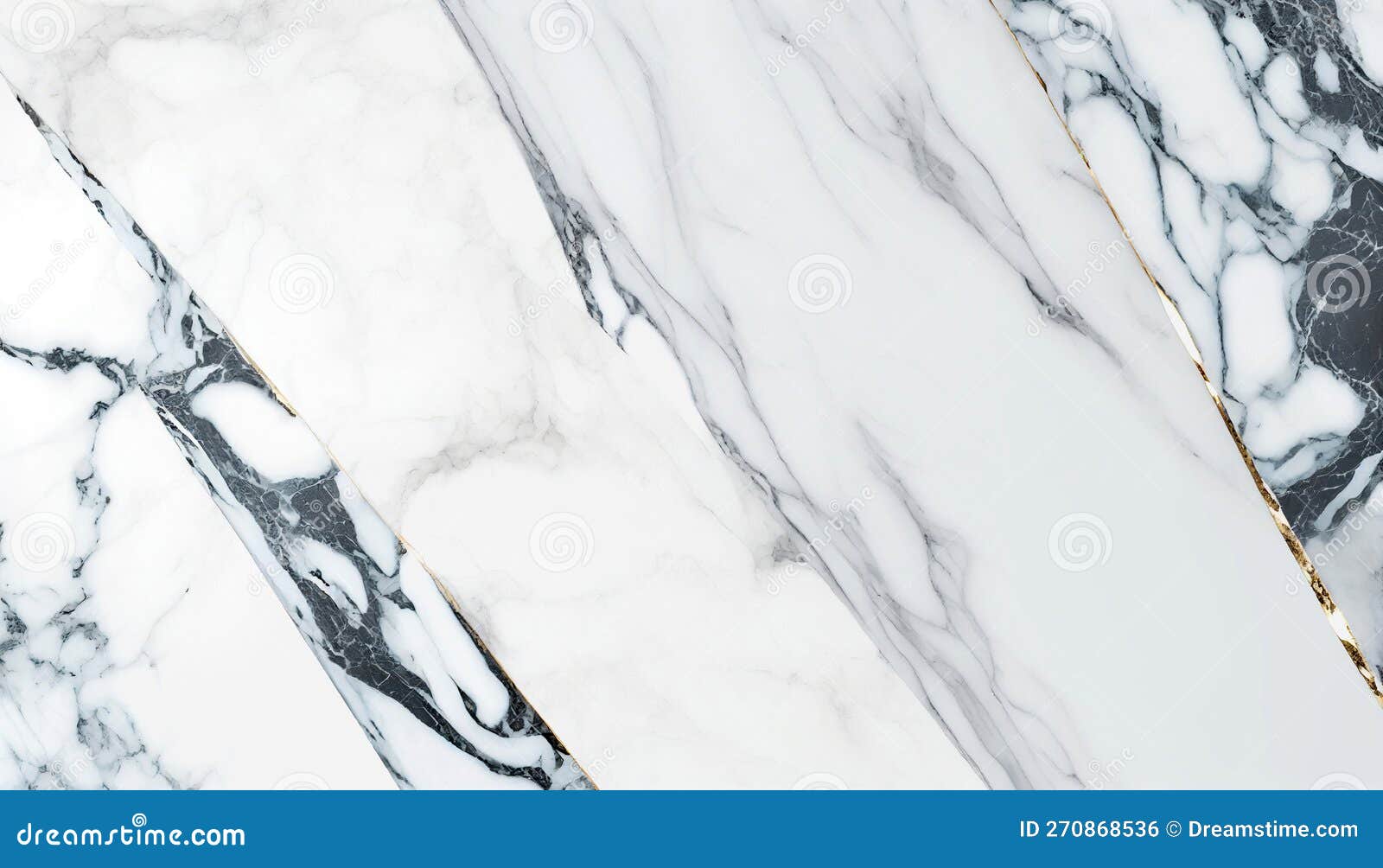 White and Green Marble Stone Texture Background with Glod Stock Photo