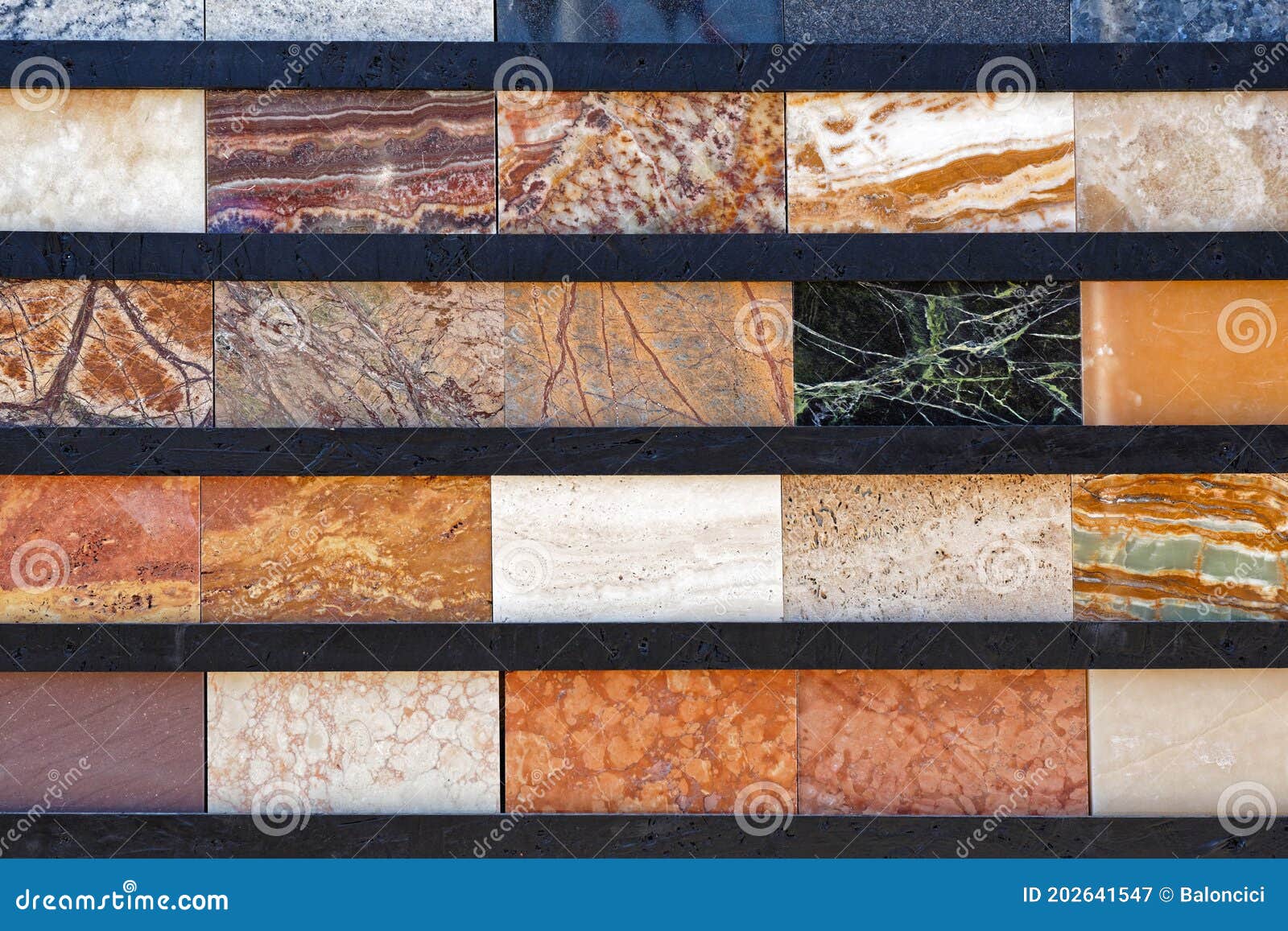 Marble Tiles Samples stock image. Image of color, wall 202641547