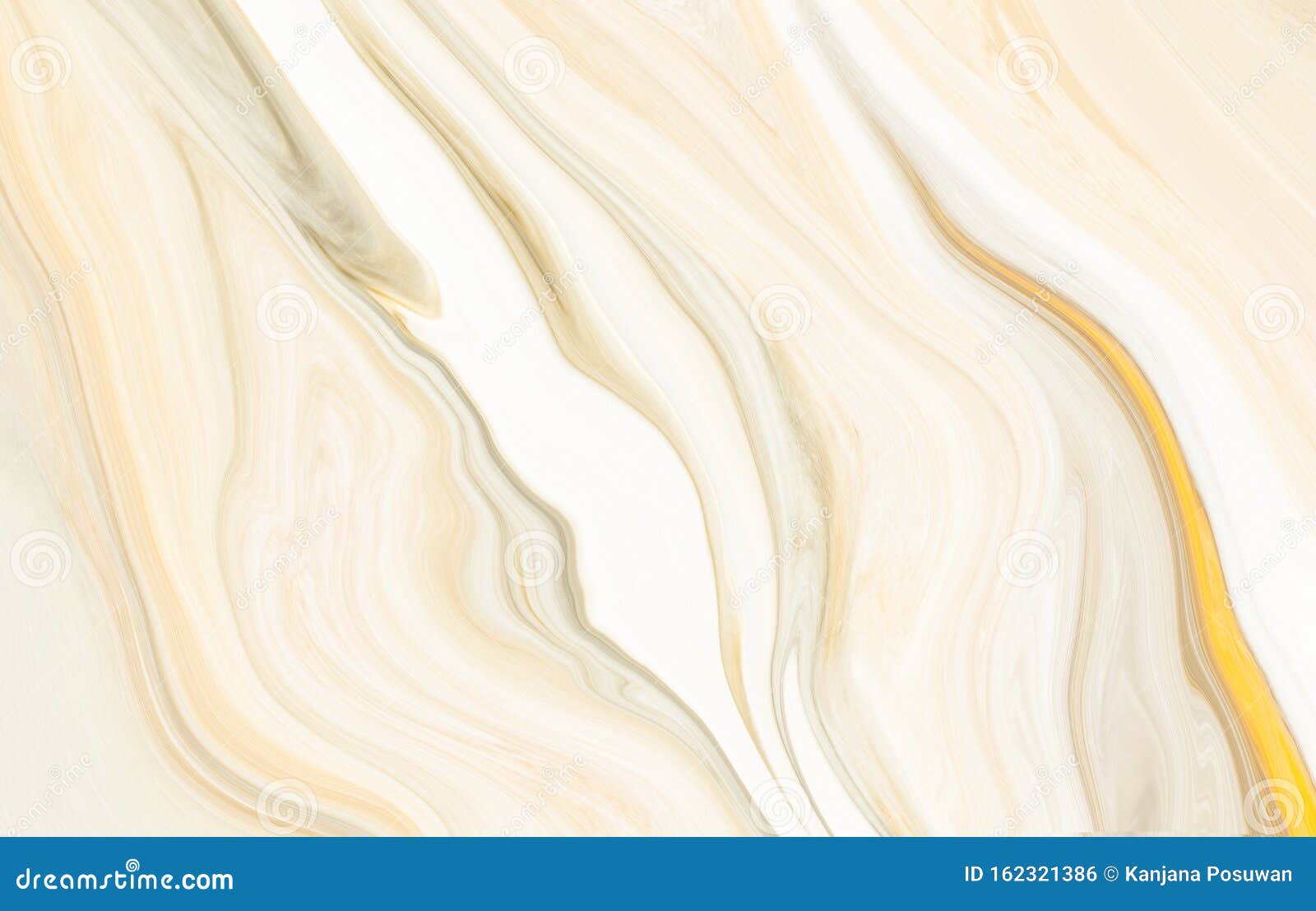 Marble Wall White Surface Yellow Pattern Brown Graphic Illustration