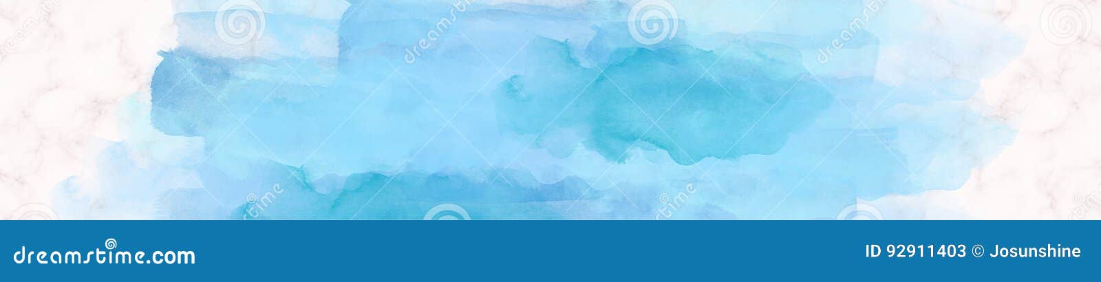 marble web banner watercolor paint blue