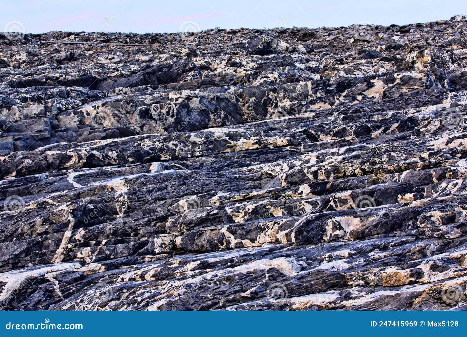 marbled sea rocks