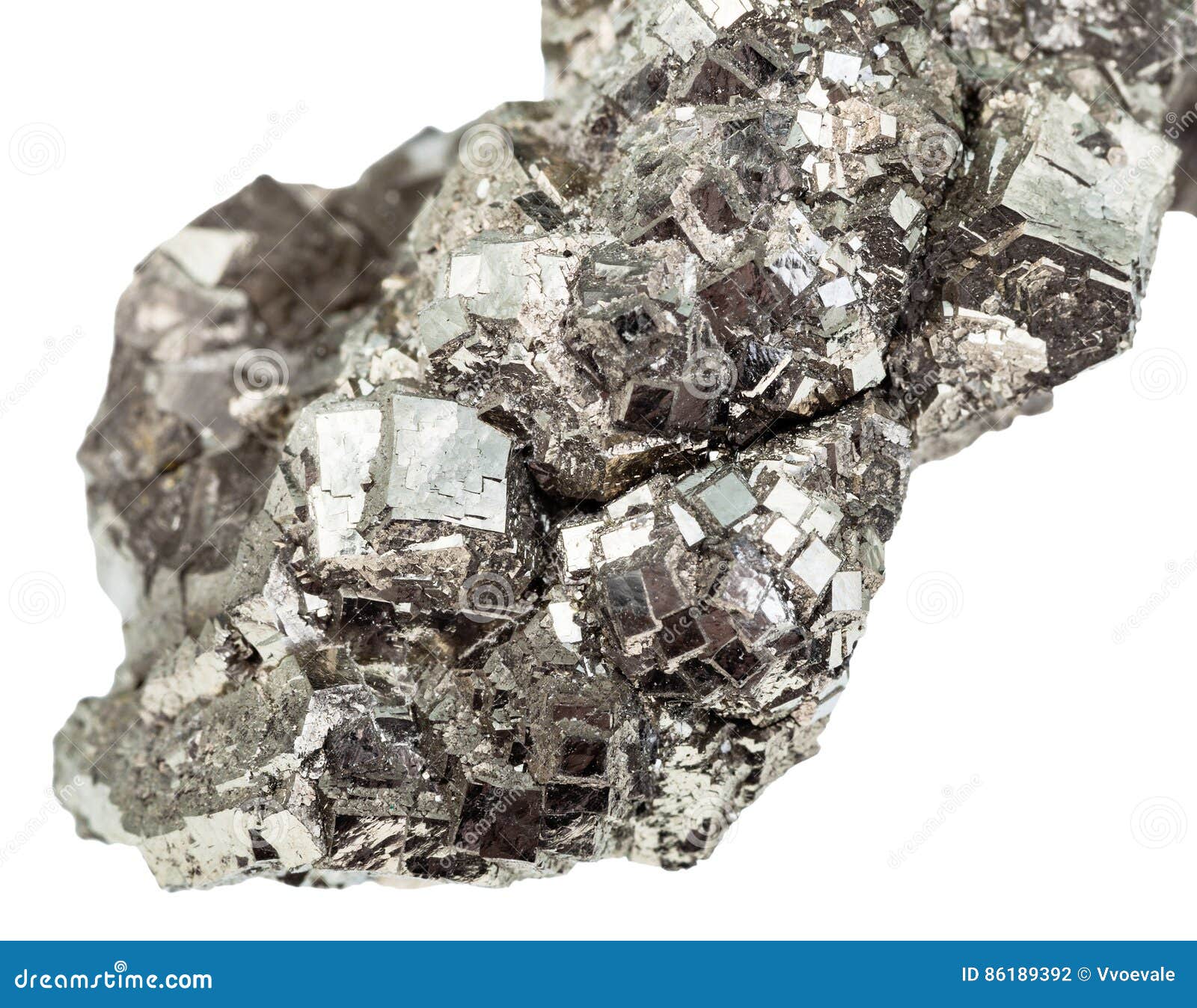 Marcasite White Iron Pyrite Close Up Isolated Stock Photo Image Of Macro Material 86189392
