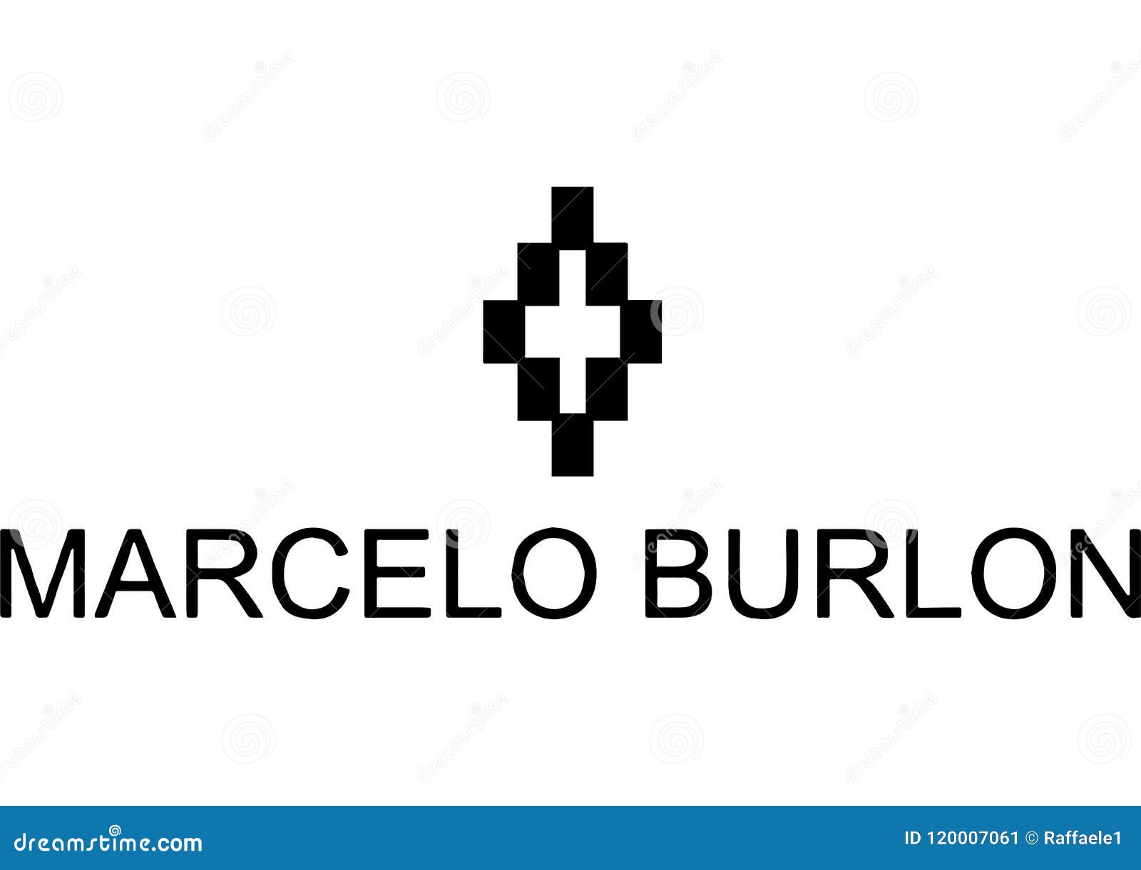 Marcelo Burlon Logo redaktionell bild. Illustration av illustratör ...