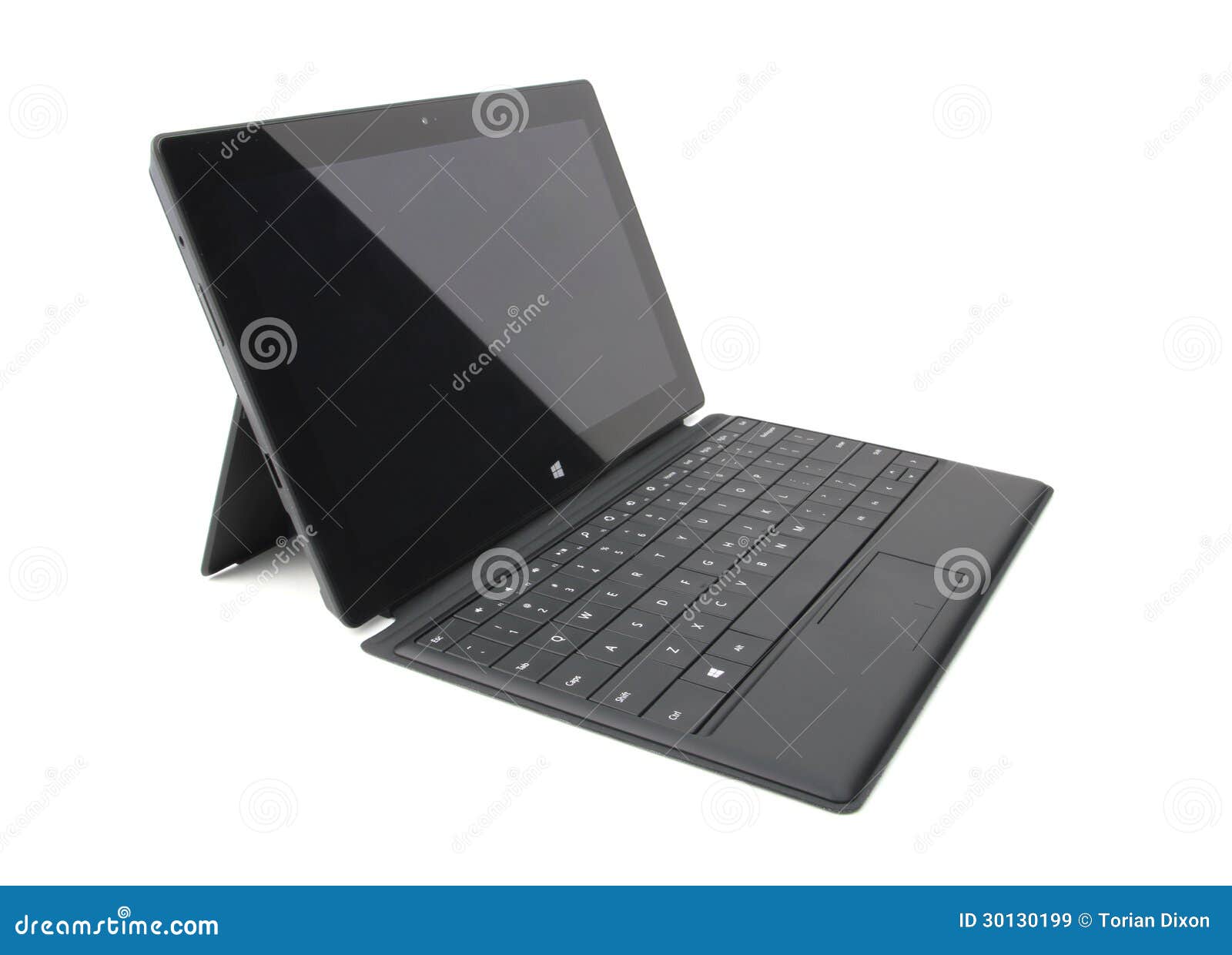 ... of a Microsoft Surface Pro tablet computer with a keyboard attached