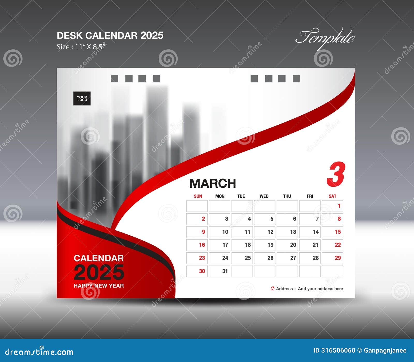 March 2025 - Calendar 2025 Template Vector, Desk Calendar 2025 Design ...
