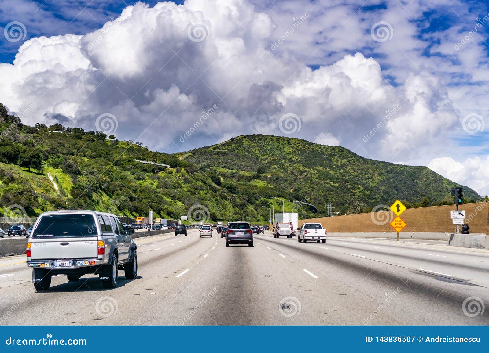 Travelling on Highway 405