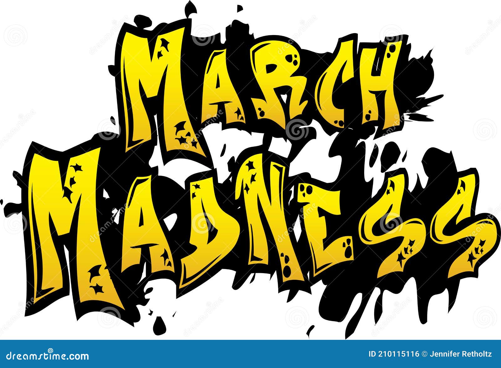 march madness gold art
