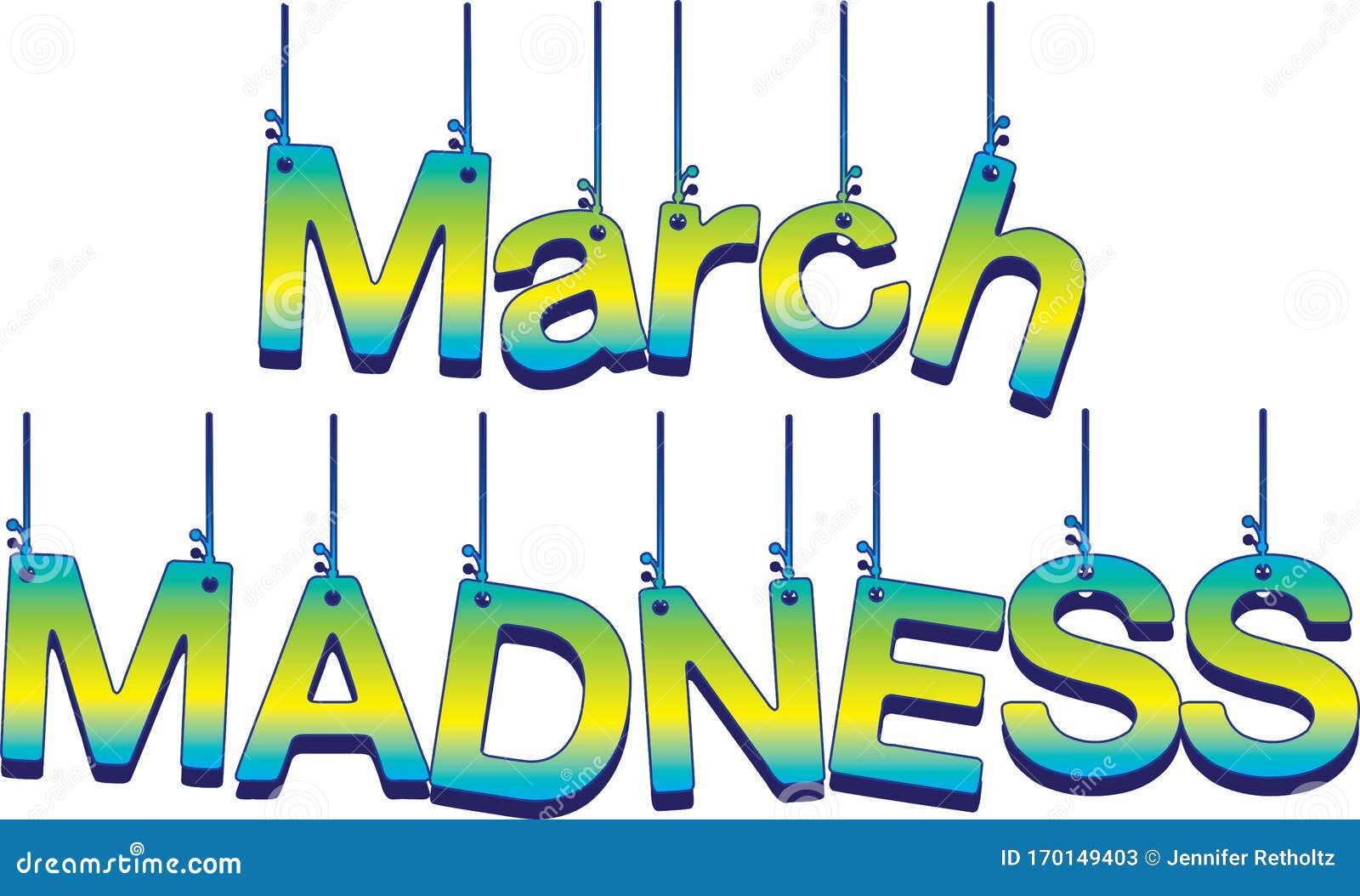 march madness hanging sign