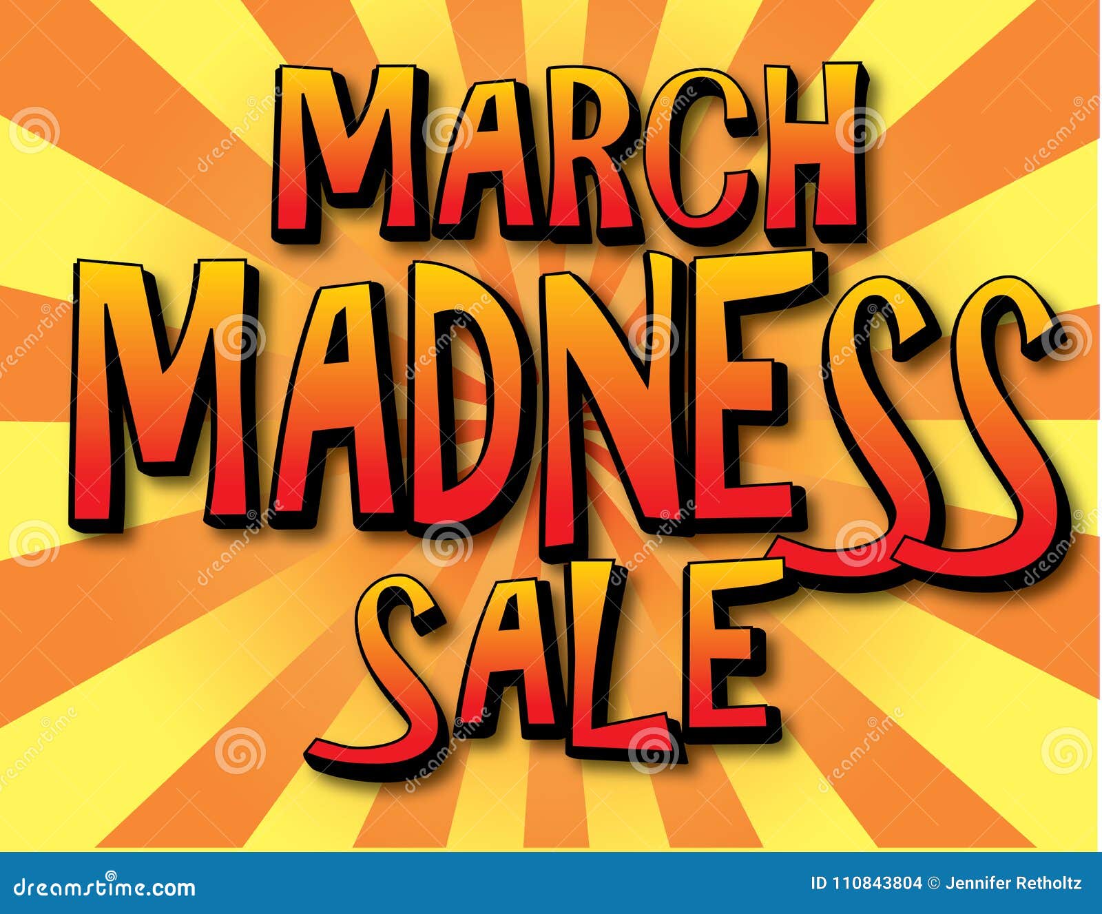 march madness sale poster banner
