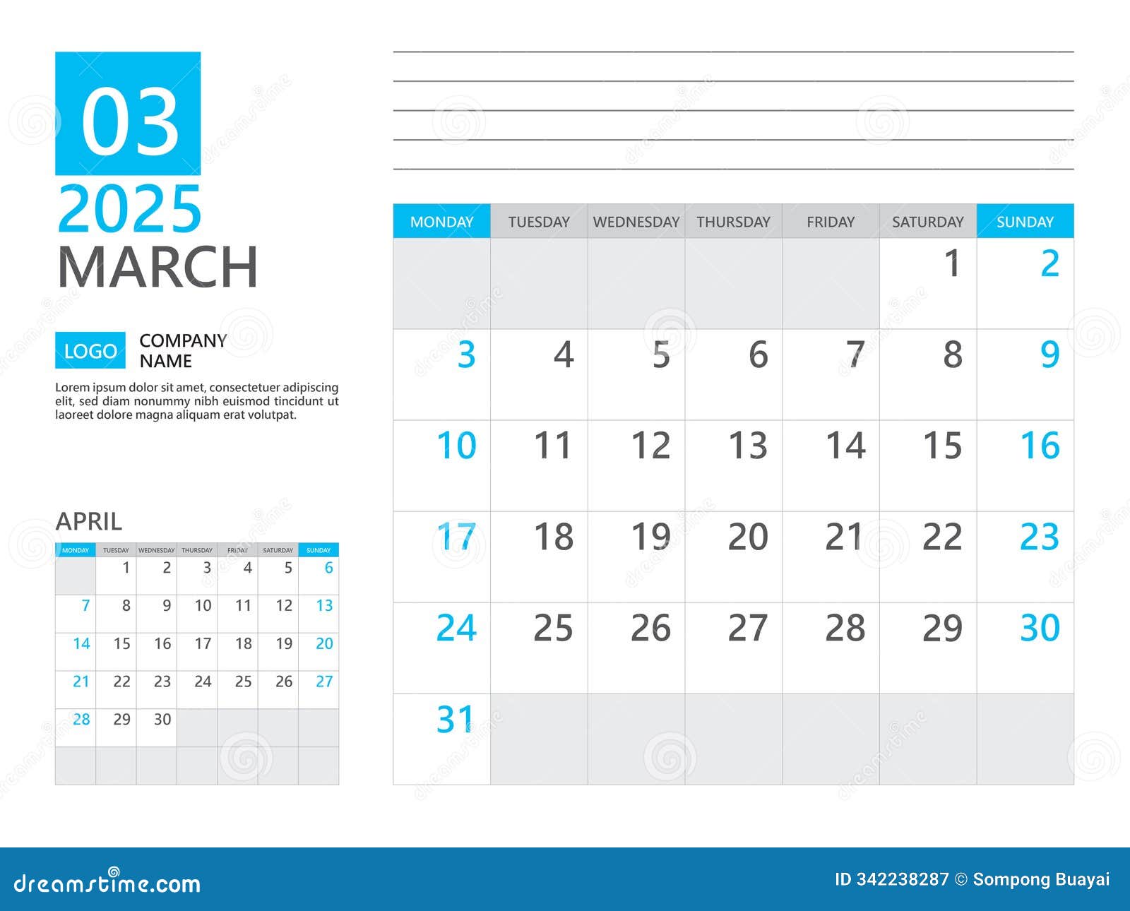 march 2025 template, calendar planner 2025, week start on monday, desk calendar 2025 year, simple planner and clean , wall