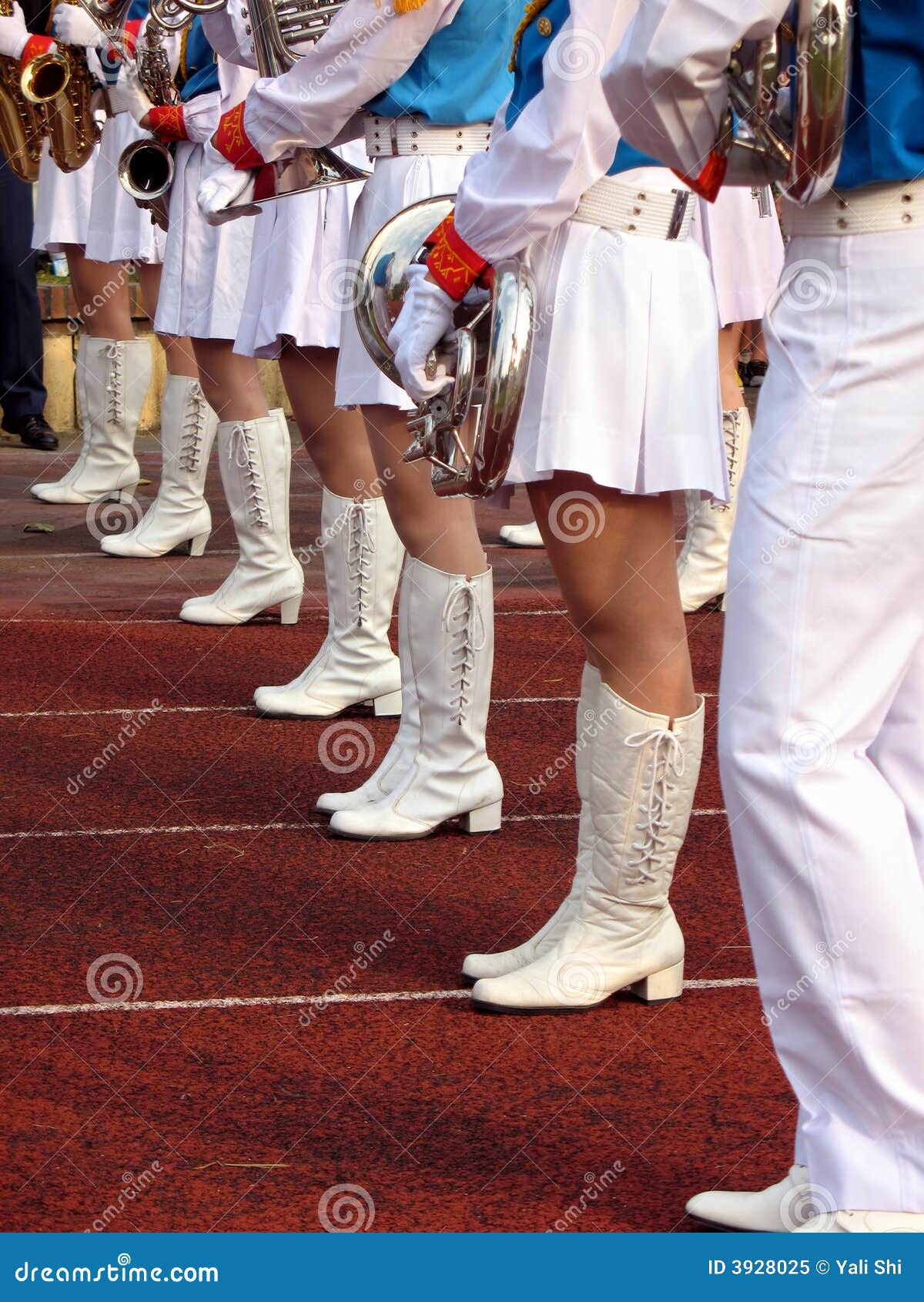 Marching Band stock image. Image of instruments, feet 3928025